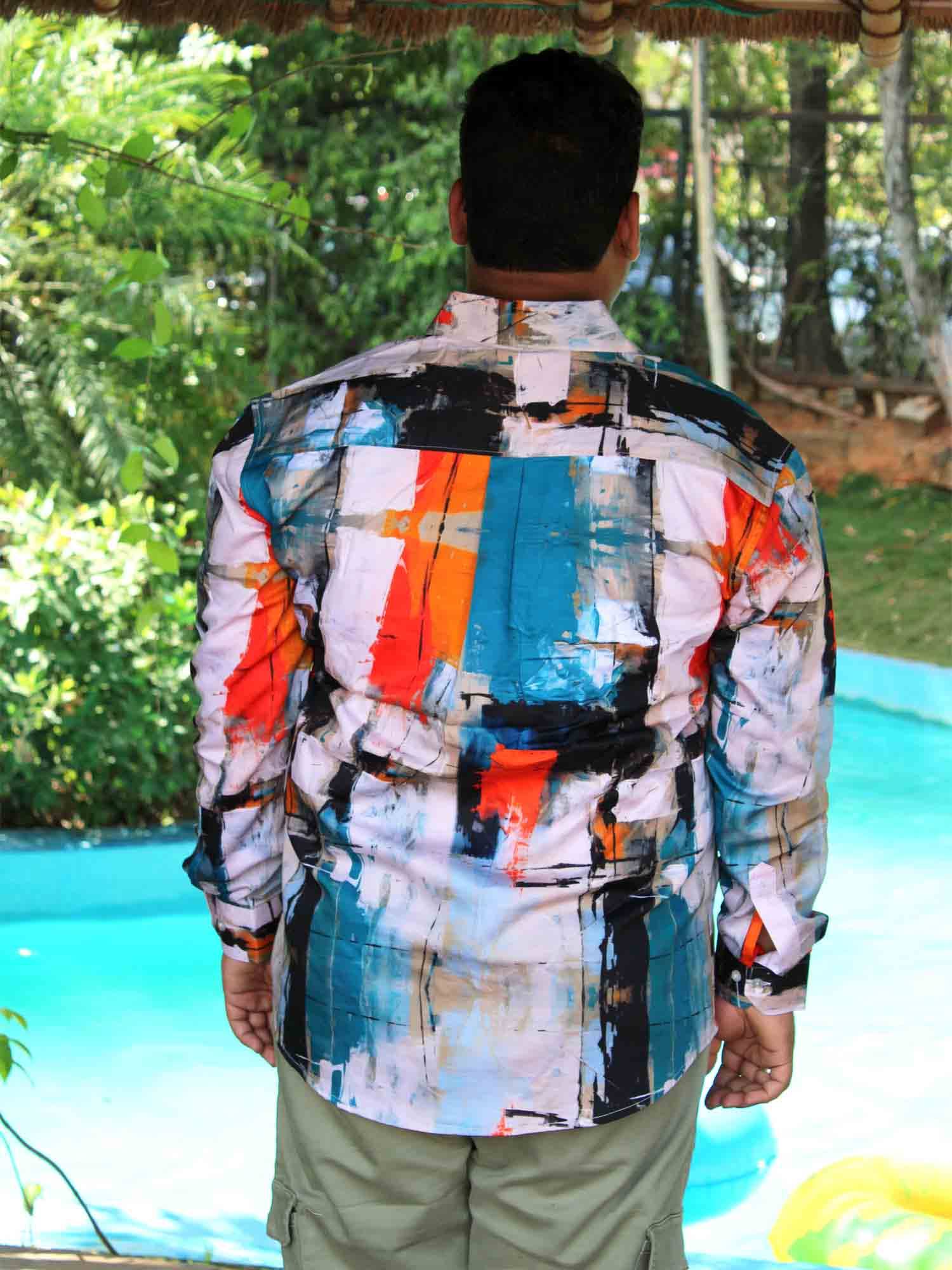 HangUp Printed Cotton Full sleeve Men's Plus size - Guniaa Fashions