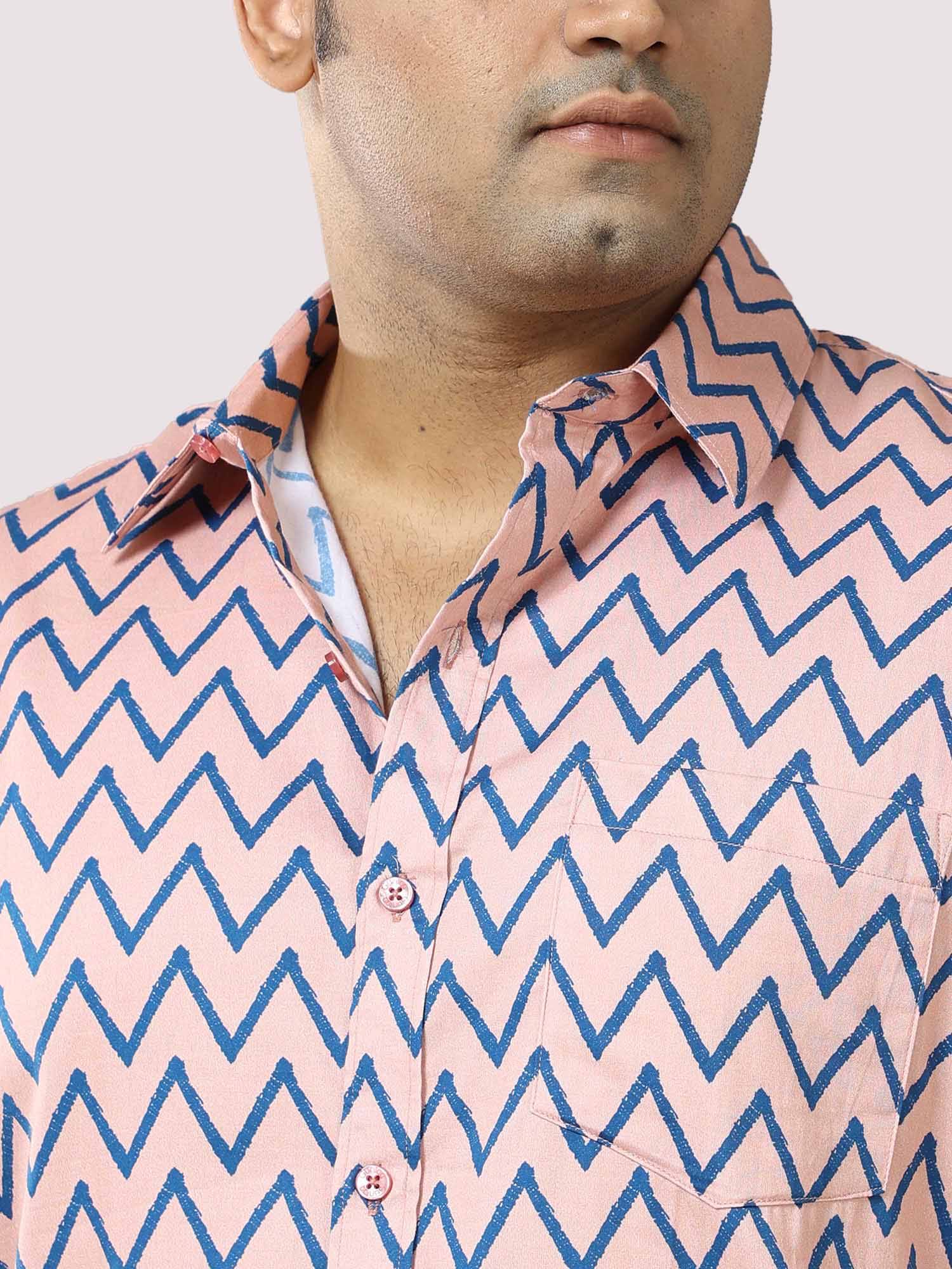 Houston Blue Wave Cotton Shirt Men's Plus Size - Guniaa Fashions