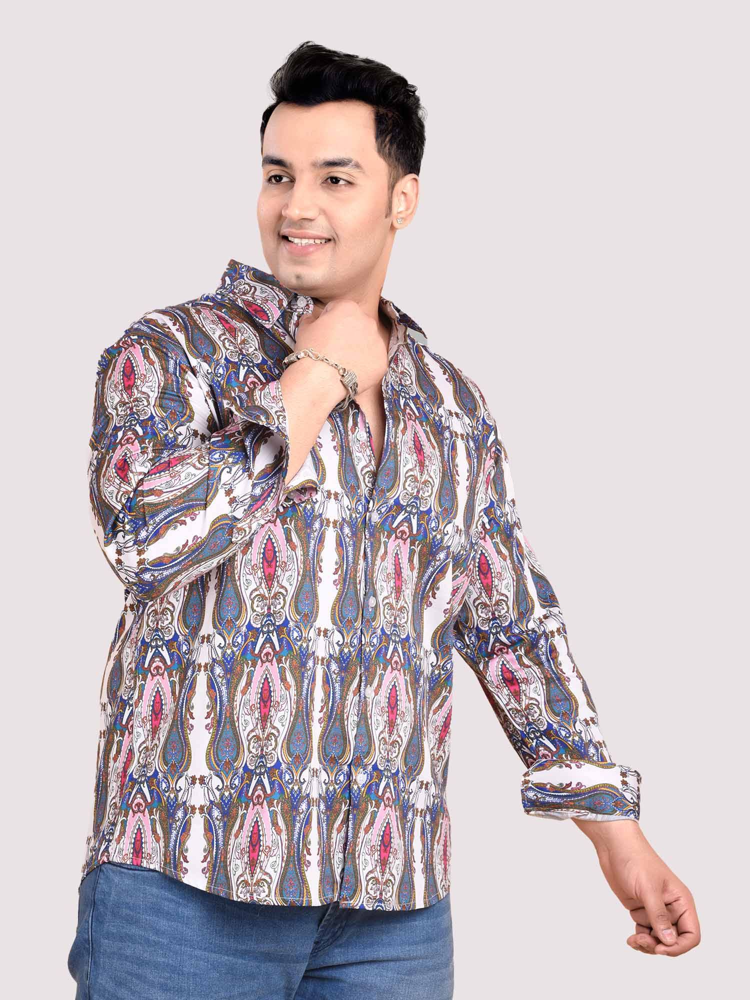 Imperial Printed Cotton Full sleeve Men's Plus size - Guniaa Fashions