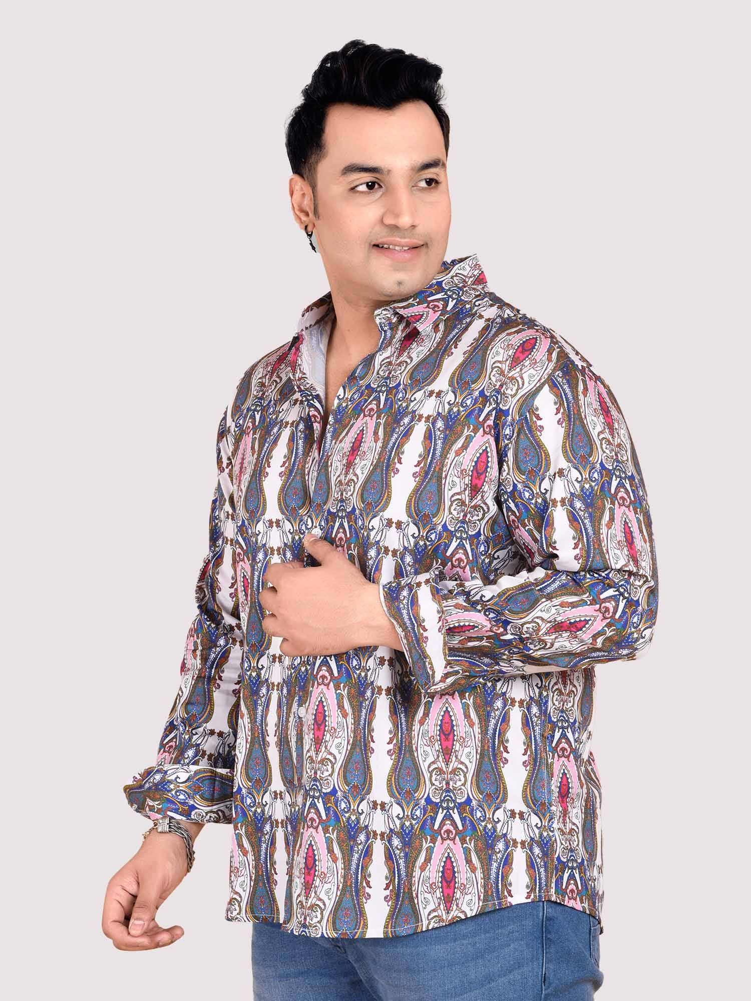 Imperial Printed Cotton Full sleeve Men's Plus size - Guniaa Fashions