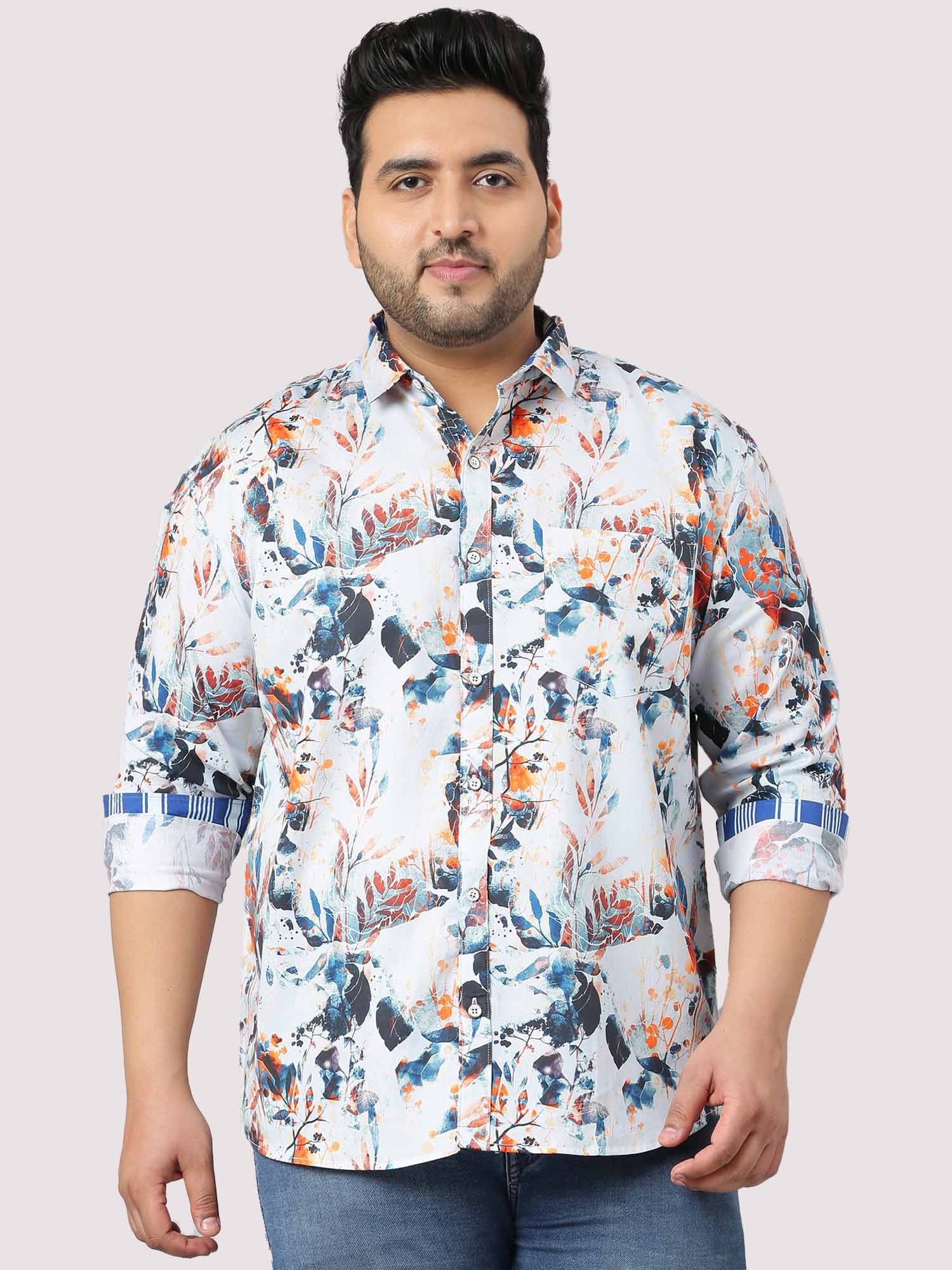 James Digital Printed Shirt Men's Plus Size - Guniaa Fashions