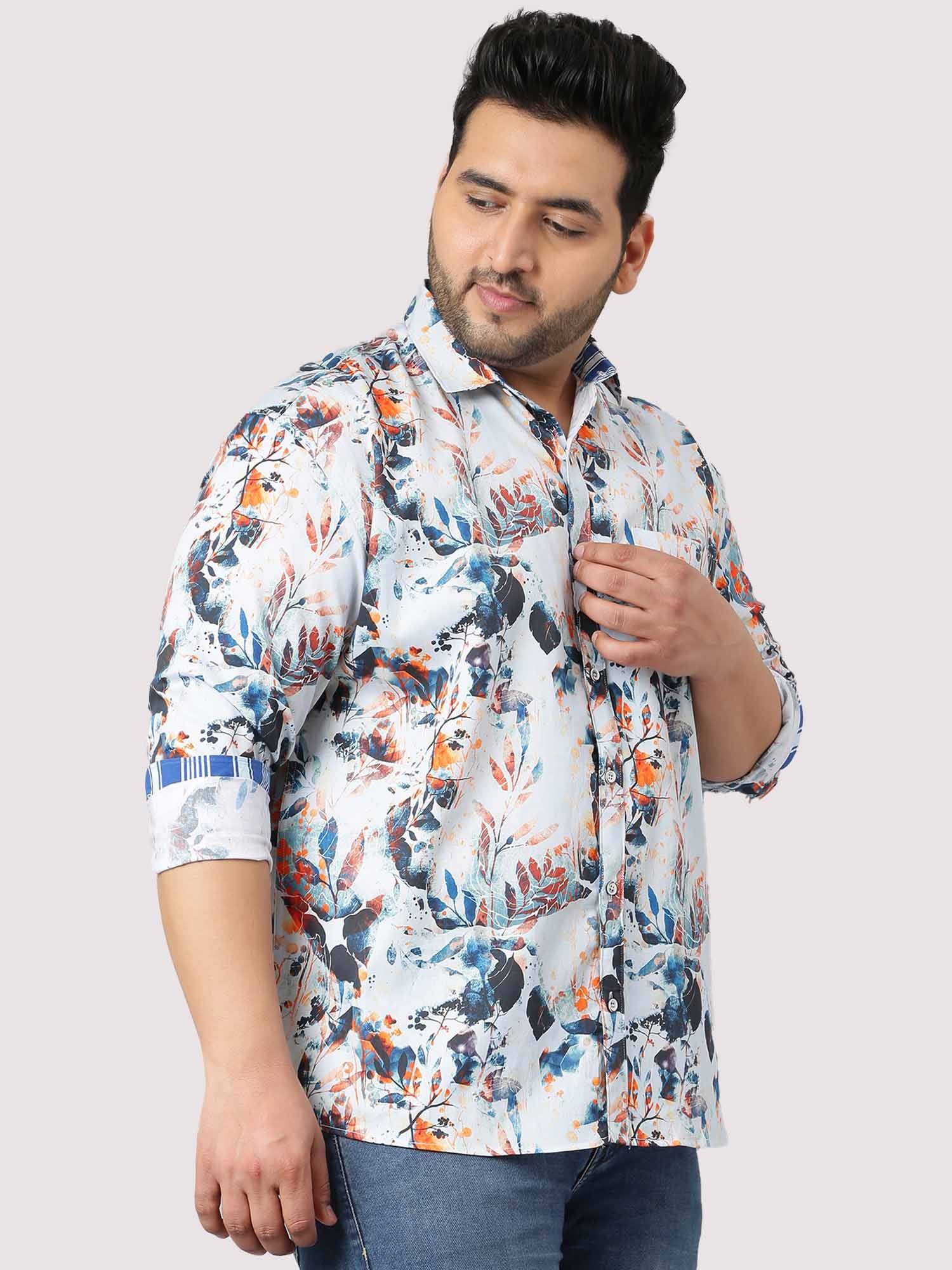 James Digital Printed Shirt Men's Plus Size - Guniaa Fashions