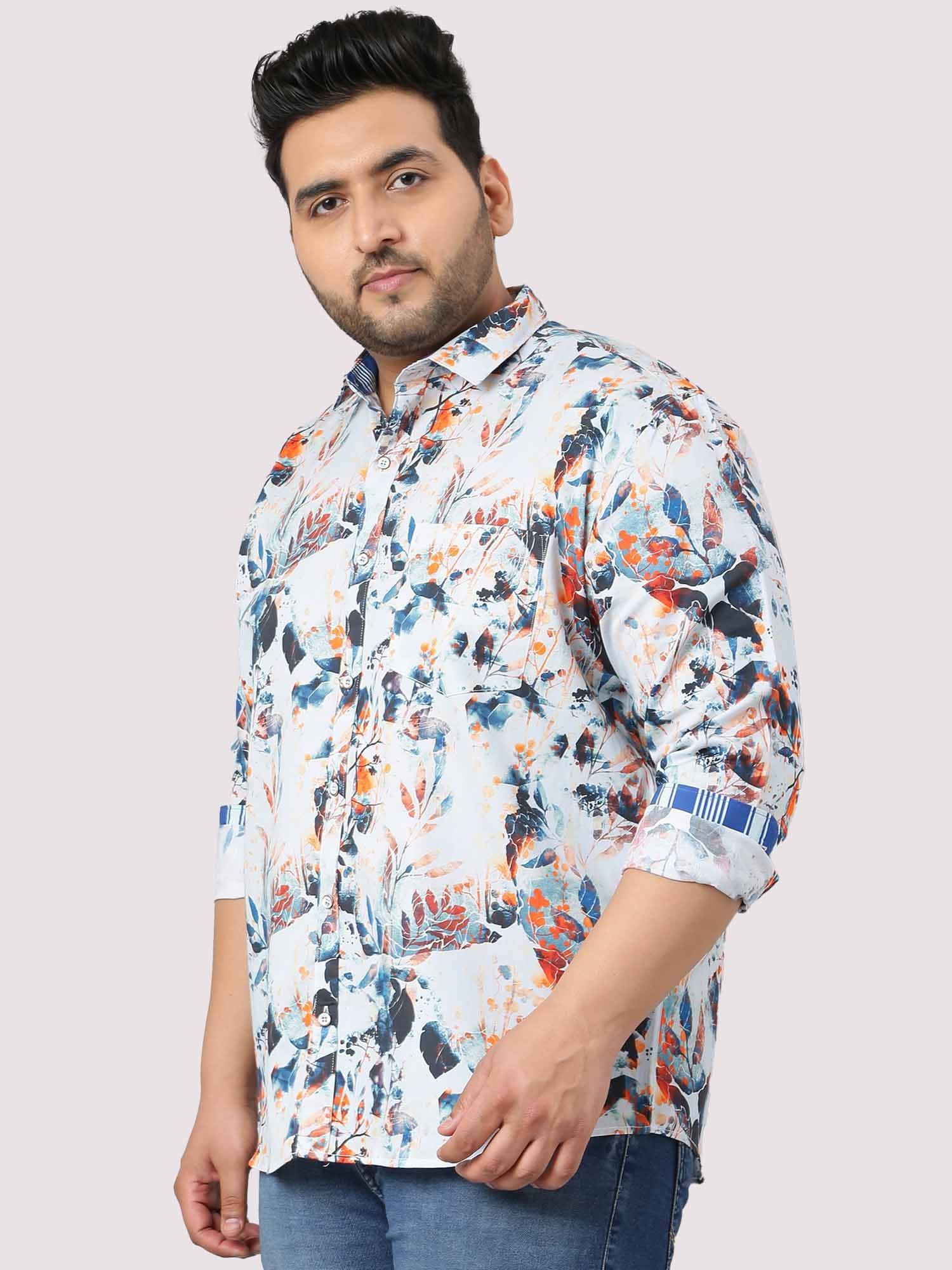 James Digital Printed Shirt Men's Plus Size - Guniaa Fashions