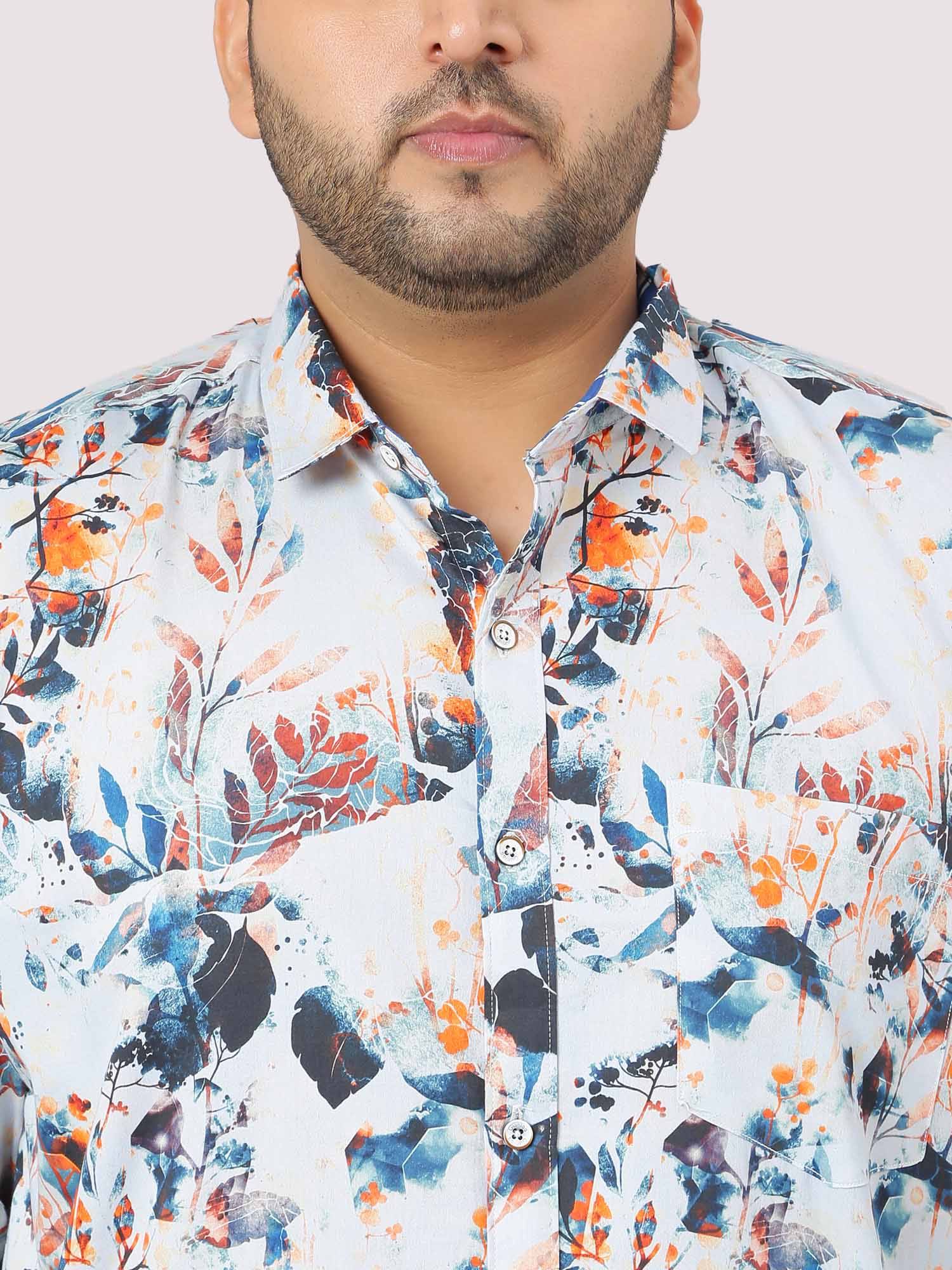 James Digital Printed Shirt Men's Plus Size - Guniaa Fashions