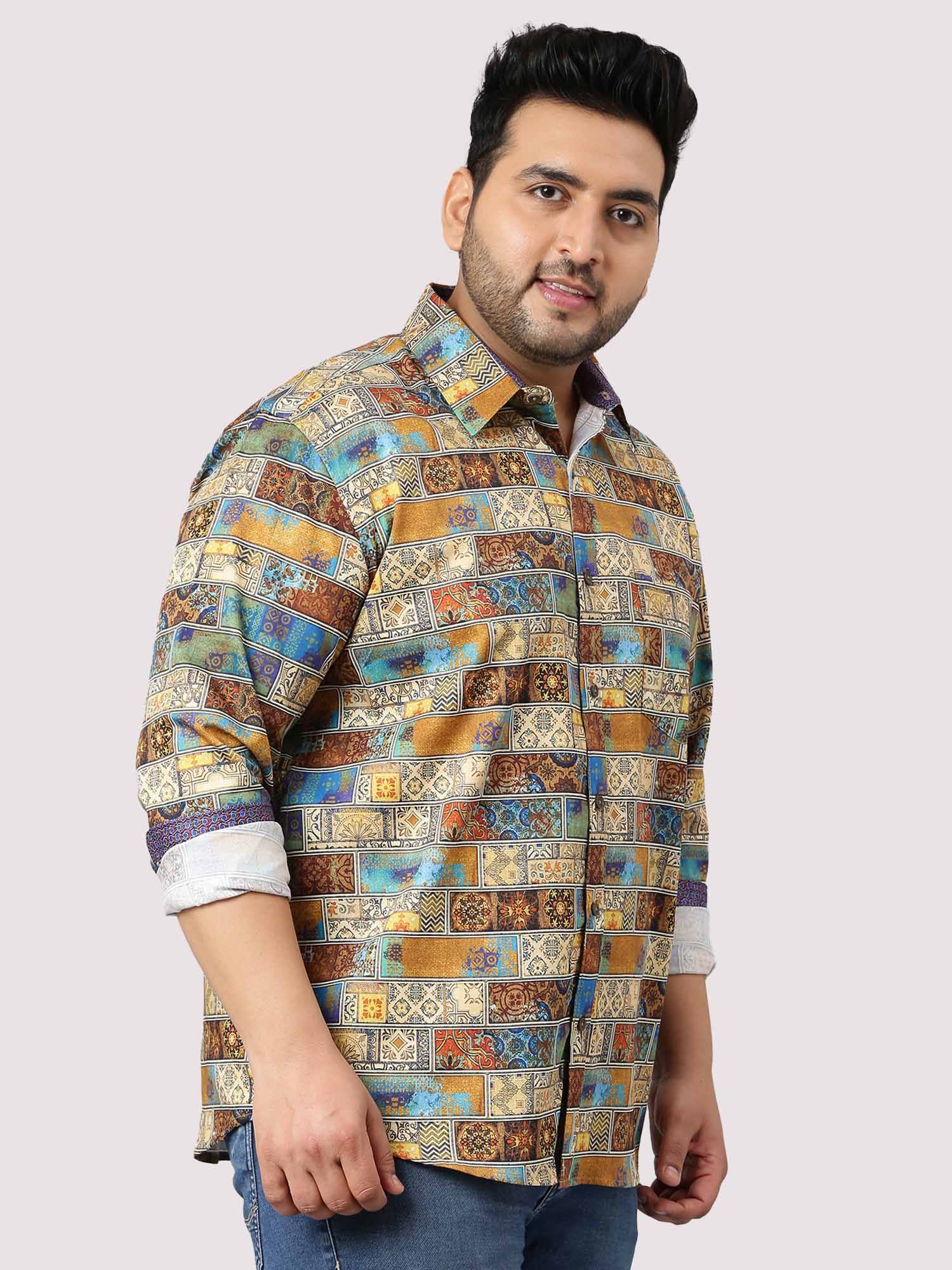 King Mens Printed Casual Shirt Men's Plus Size - Guniaa Fashions