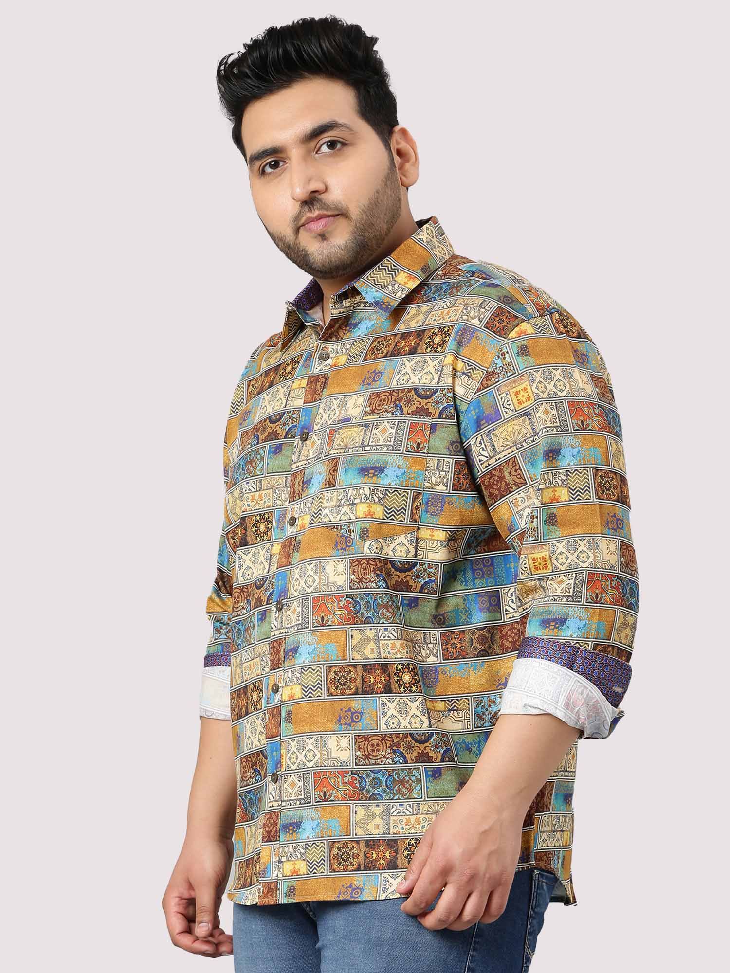 King Mens Printed Casual Shirt Men's Plus Size - Guniaa Fashions