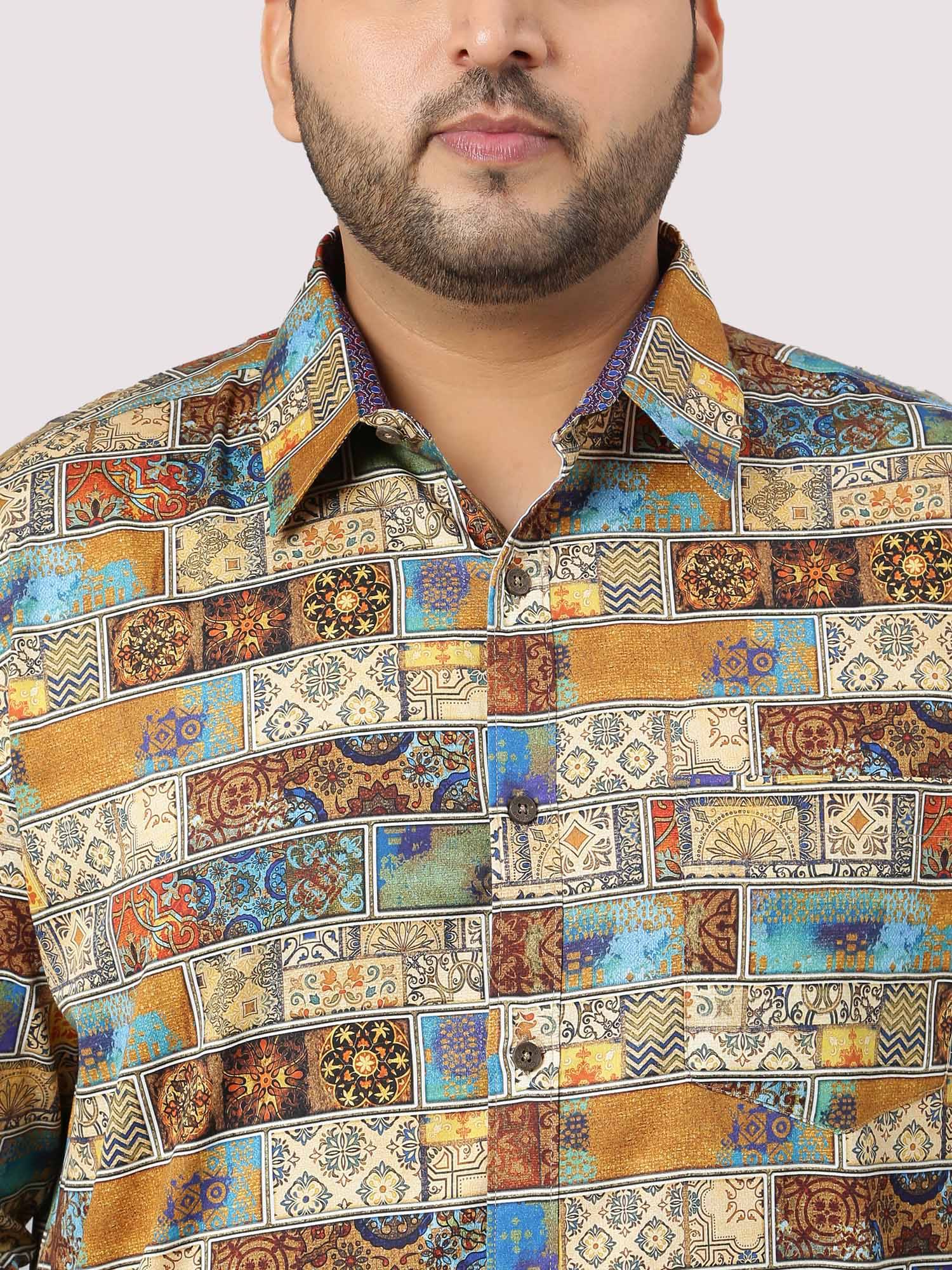 King Mens Printed Casual Shirt Men's Plus Size - Guniaa Fashions