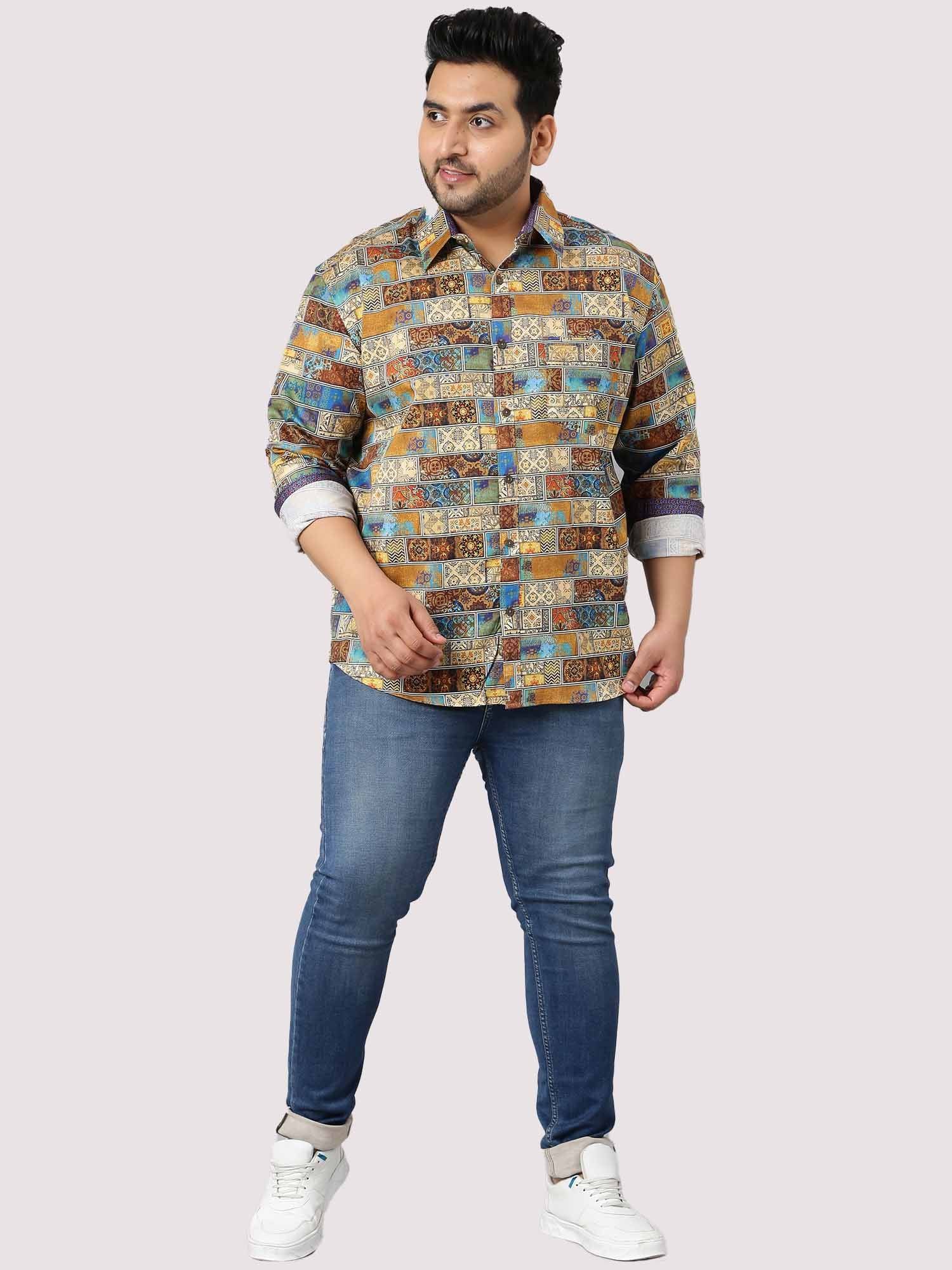 King Mens Printed Casual Shirt Men's Plus Size - Guniaa Fashions