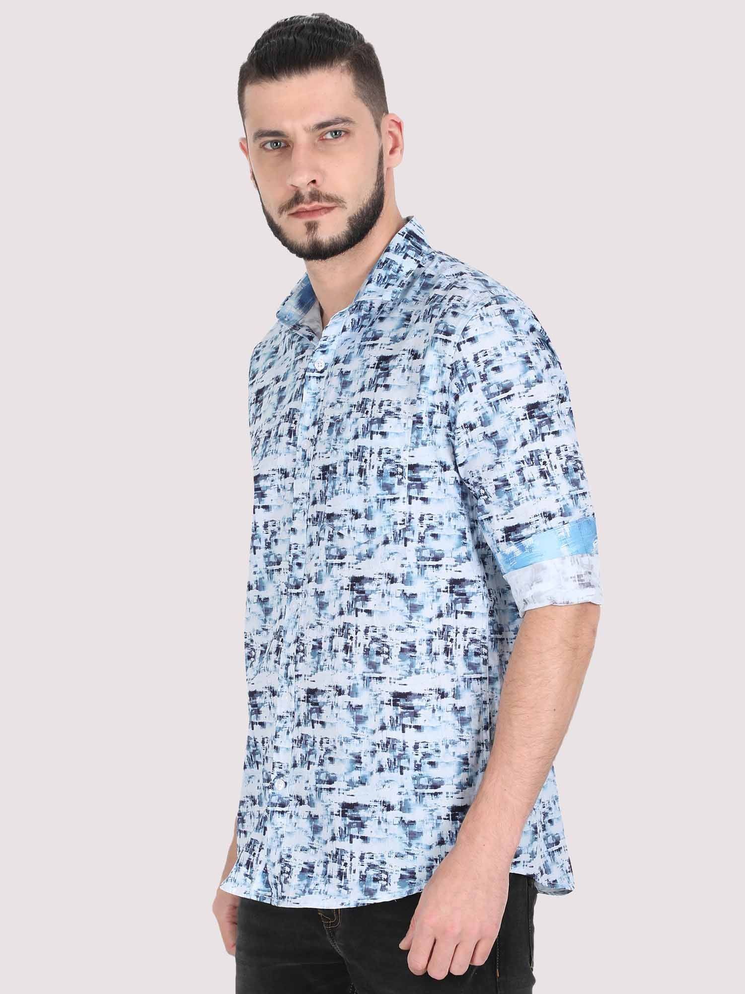 Light Mess Digital Printed Shirt - Guniaa Fashions