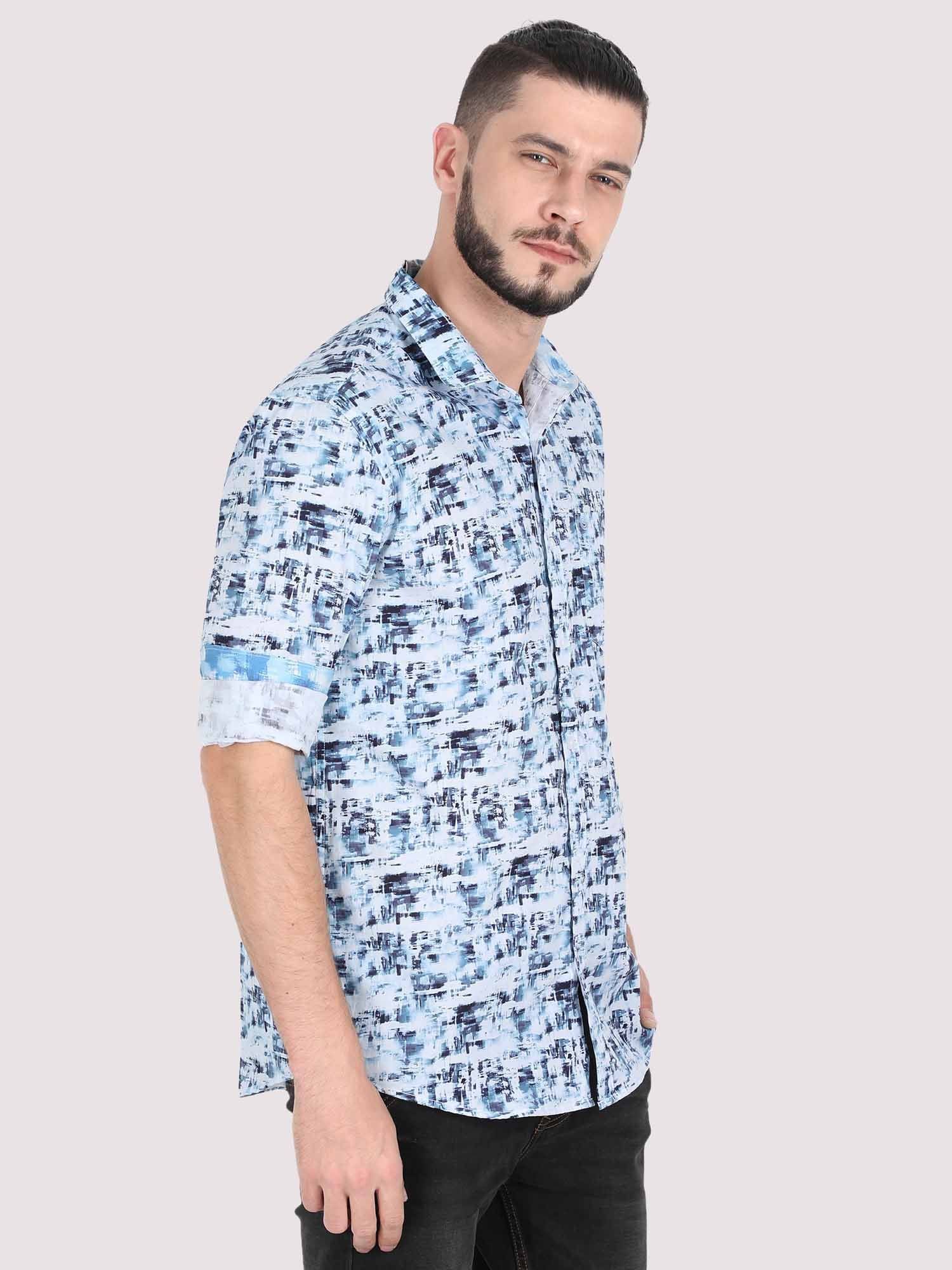 Light Mess Digital Printed Shirt - Guniaa Fashions