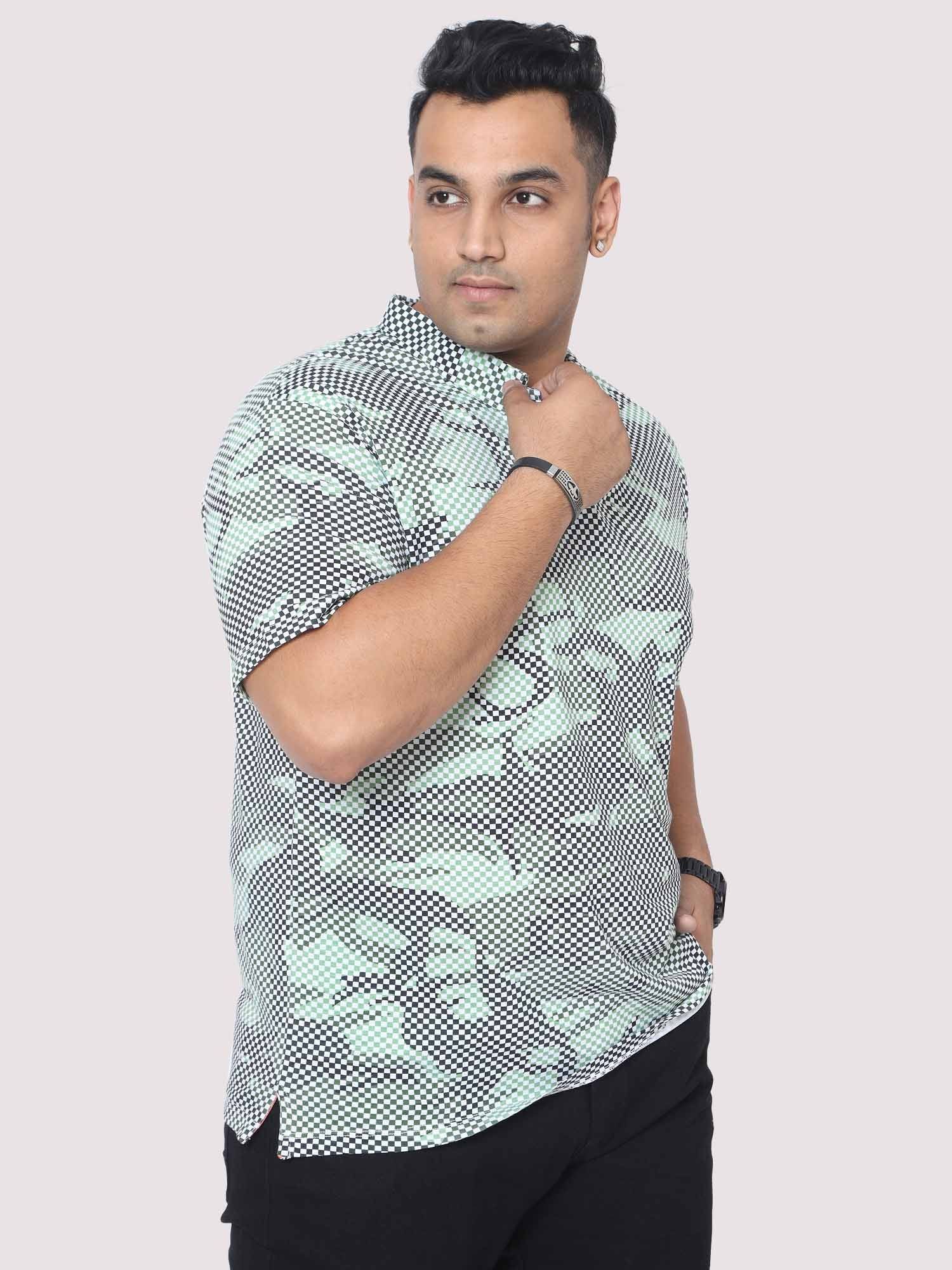 Matrix Printed Digital Printed Shirt Men's Plus Size - Guniaa Fashions
