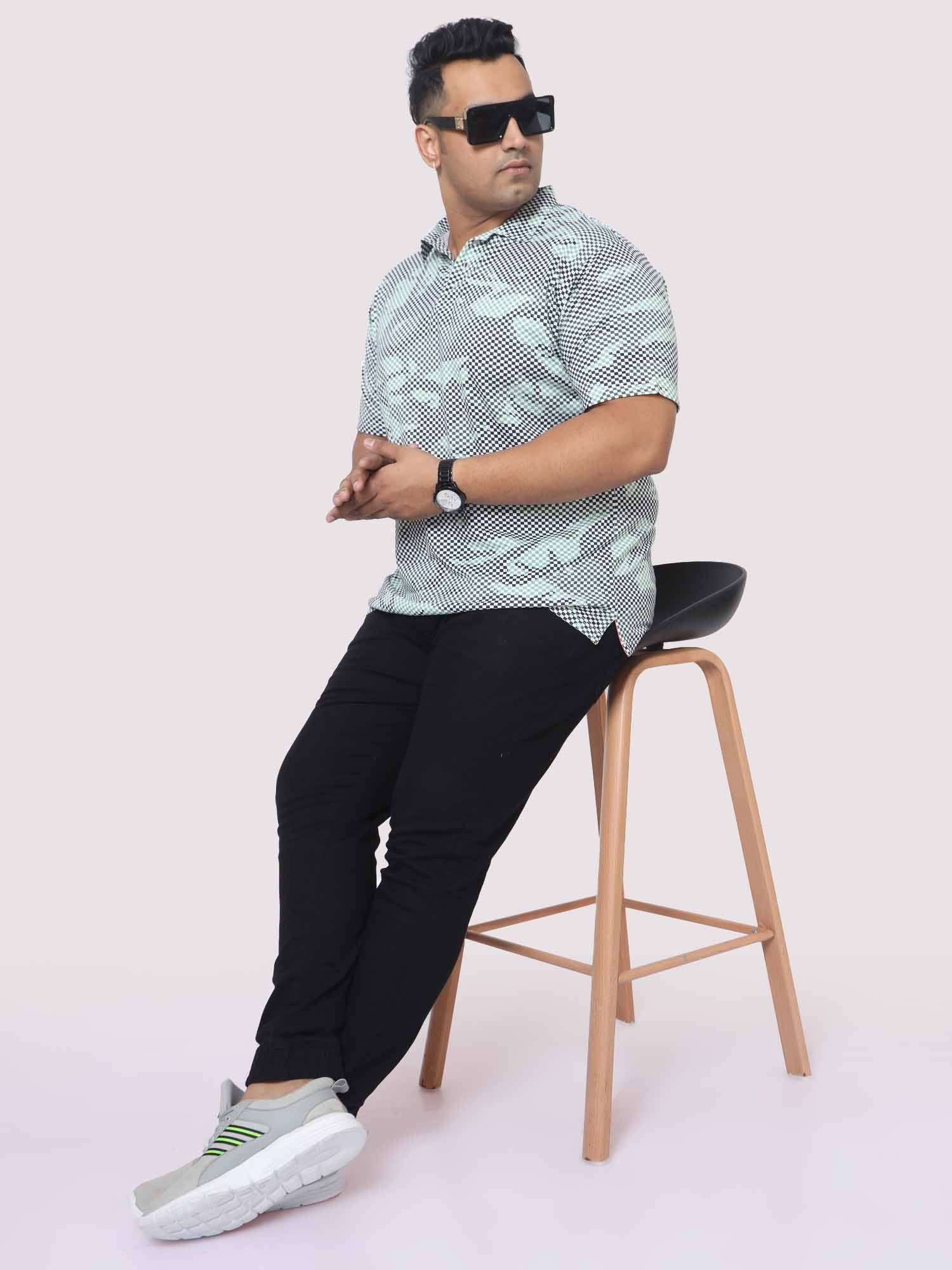Matrix Printed Digital Printed Shirt Men's Plus Size - Guniaa Fashions
