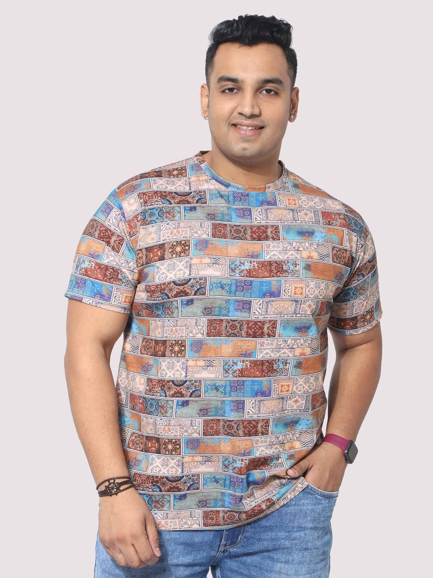 Men Plus Size King Mens Printed Round Neck T-Shirt - Guniaa Fashions