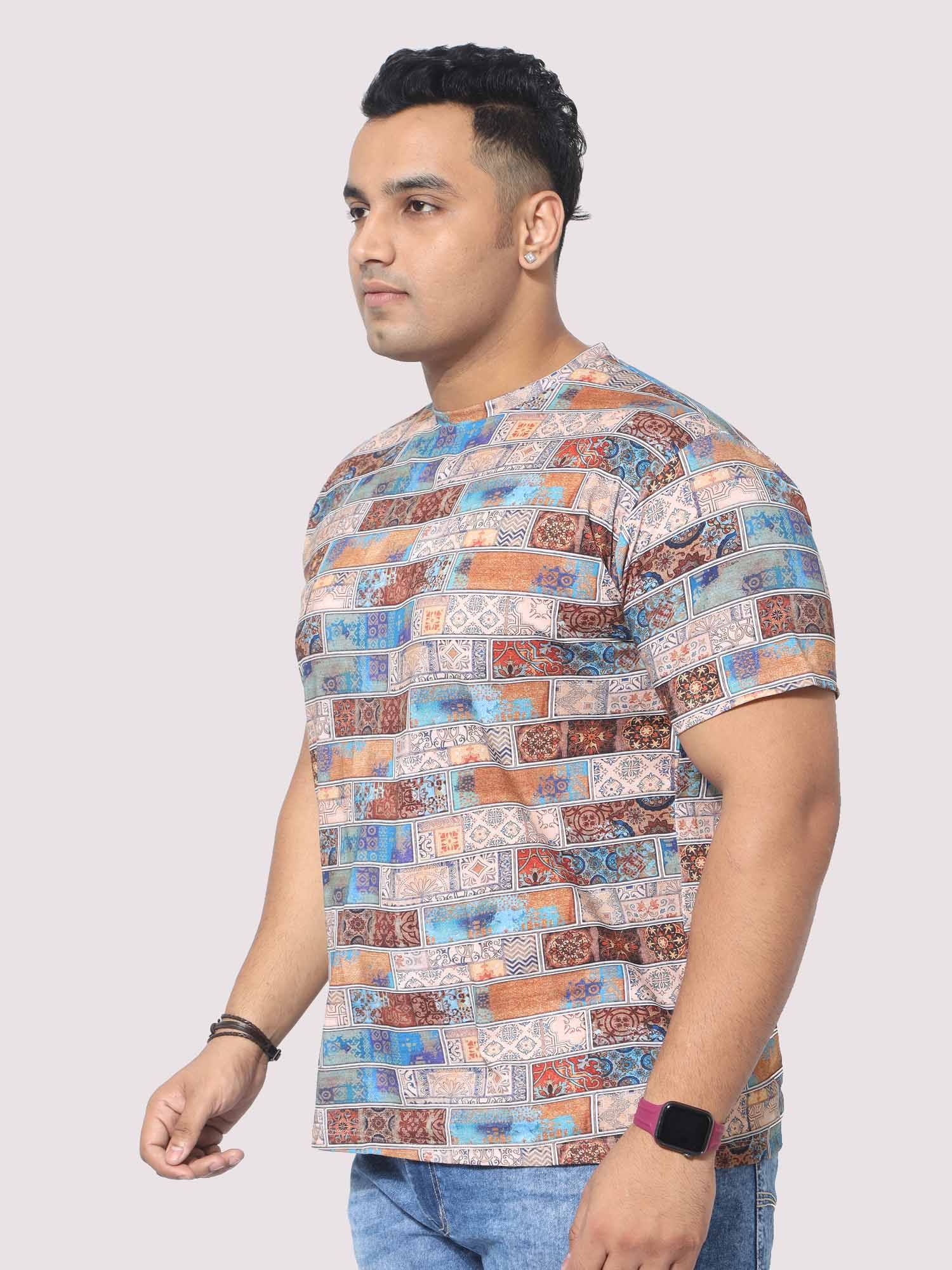 Men Plus Size King Mens Printed Round Neck T-Shirt - Guniaa Fashions