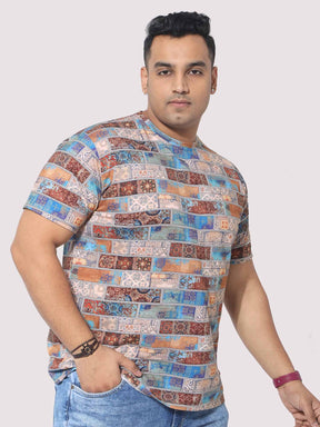 Men Plus Size King Mens Printed Round Neck T-Shirt - Guniaa Fashions