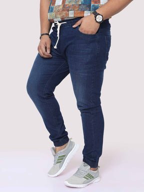 Men's Plus Size Deep Blue Jogger Pants - Guniaa Fashions