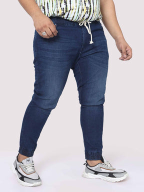 Men's Plus Size Deep Blue Jogger Pants - Guniaa Fashions