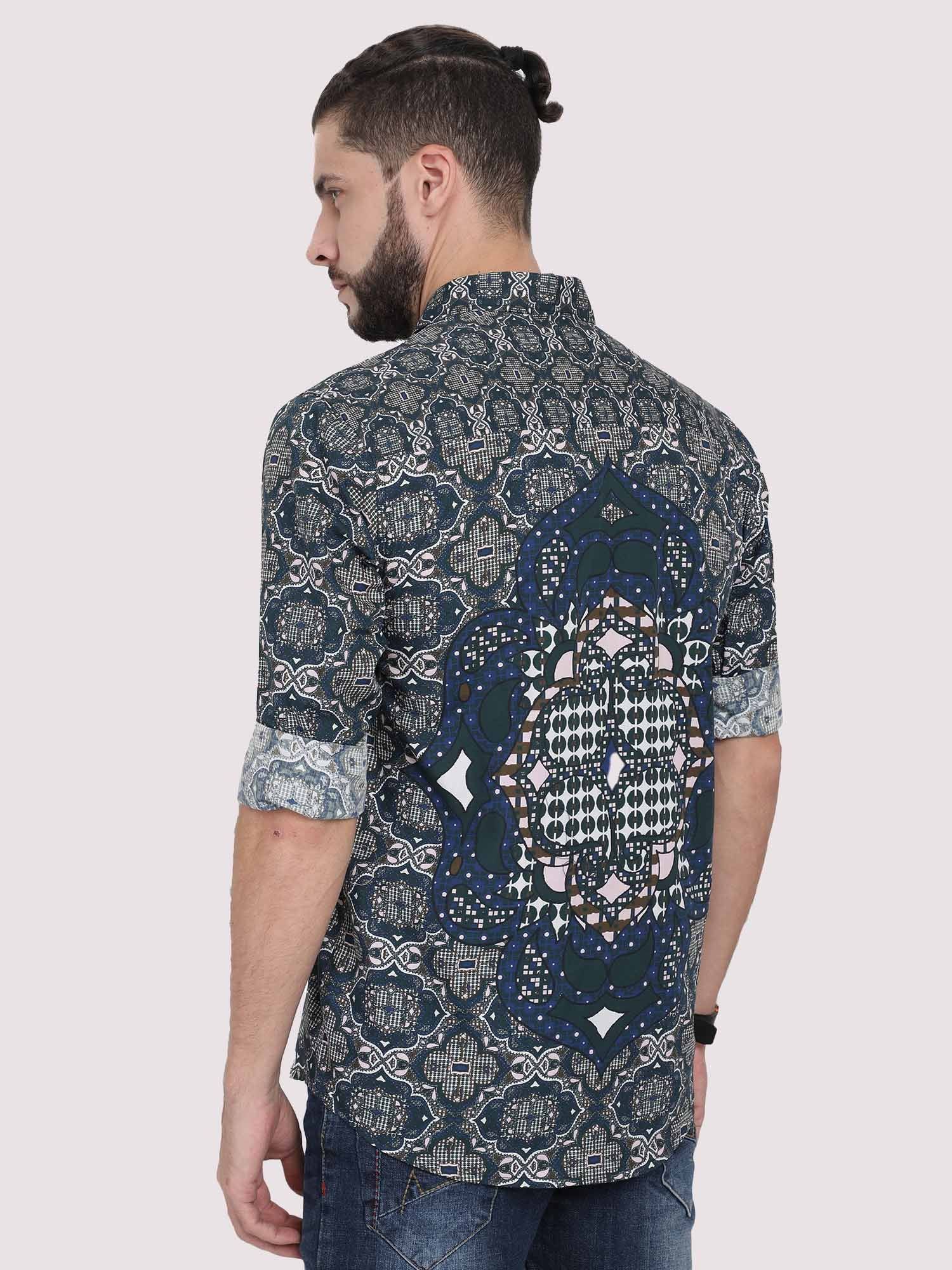 Modern Geometric Party Wear Shirt - Guniaa Fashions