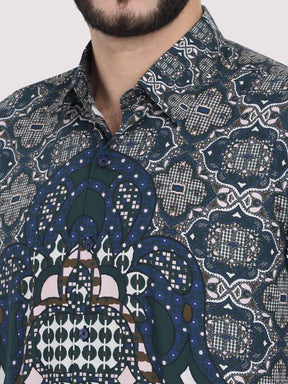 Modern Geometric Party Wear Shirt - Guniaa Fashions