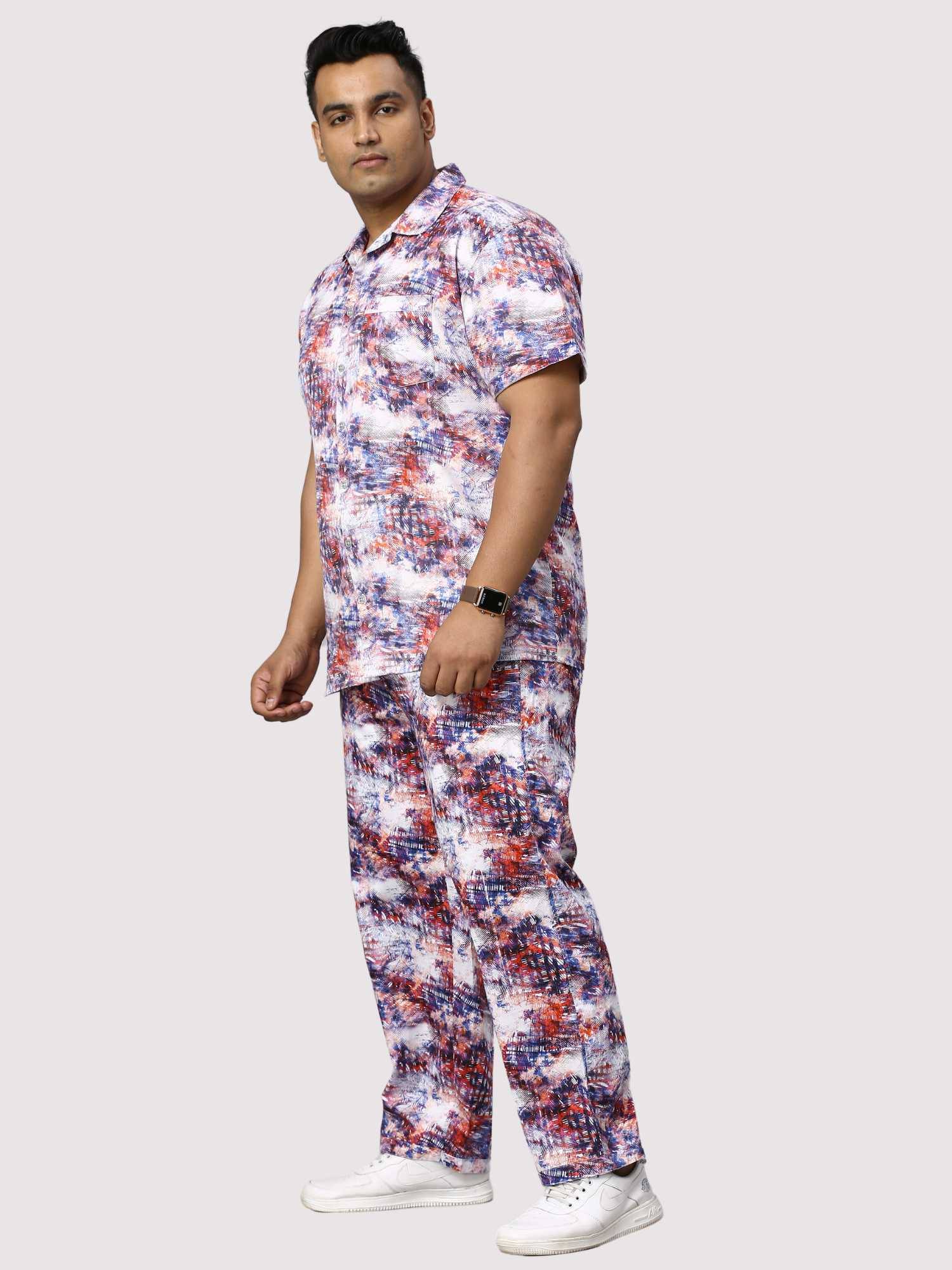 Monsoon Hue Digital Printed Full Co-Ords Men's Plus Size - Guniaa Fashions