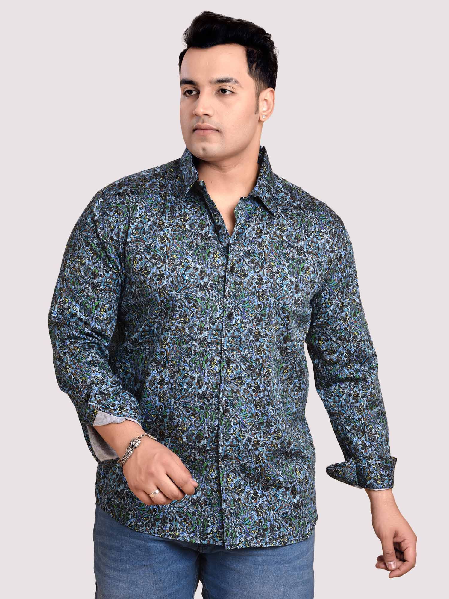 Motifs Sequence Printed Cotton Full sleeve Men's Plus size - Guniaa Fashions