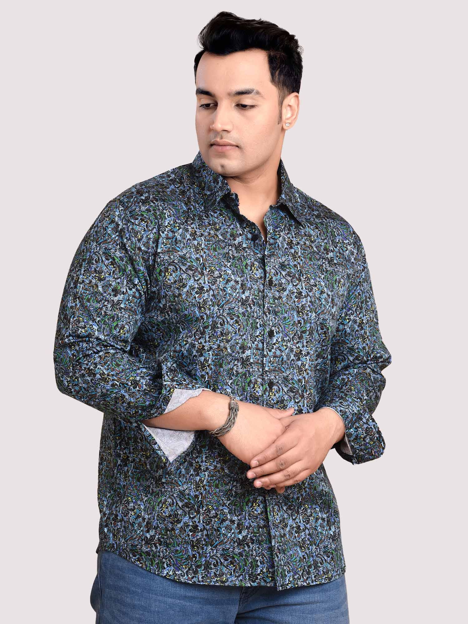 Motifs Sequence Printed Cotton Full sleeve Men's Plus size - Guniaa Fashions