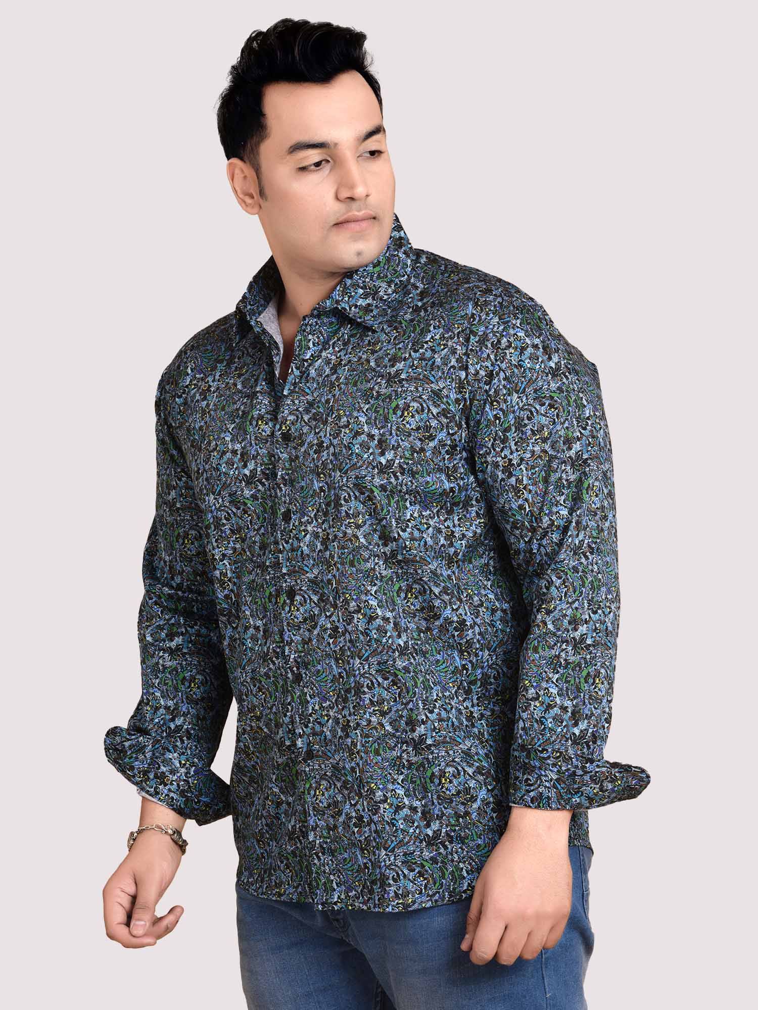 Motifs Sequence Printed Cotton Full sleeve Men's Plus size - Guniaa Fashions