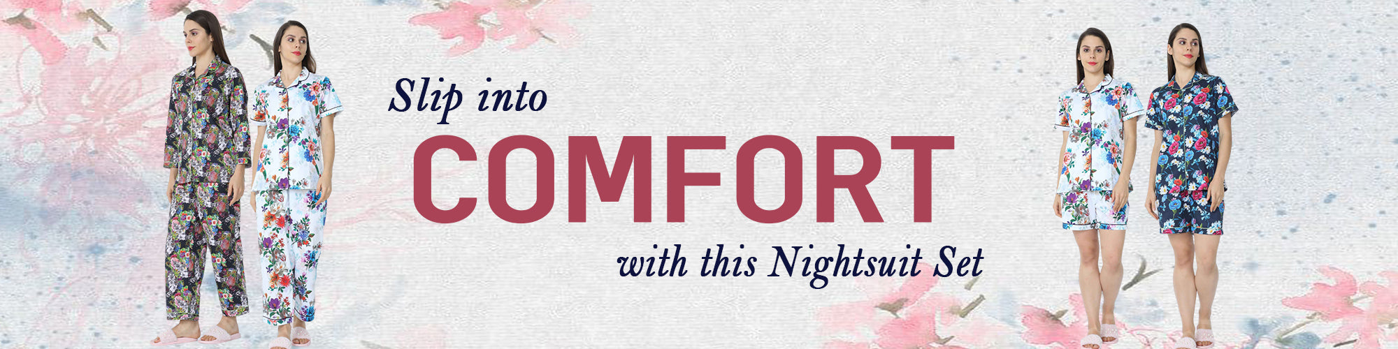 Night Suit set with comfort - banner