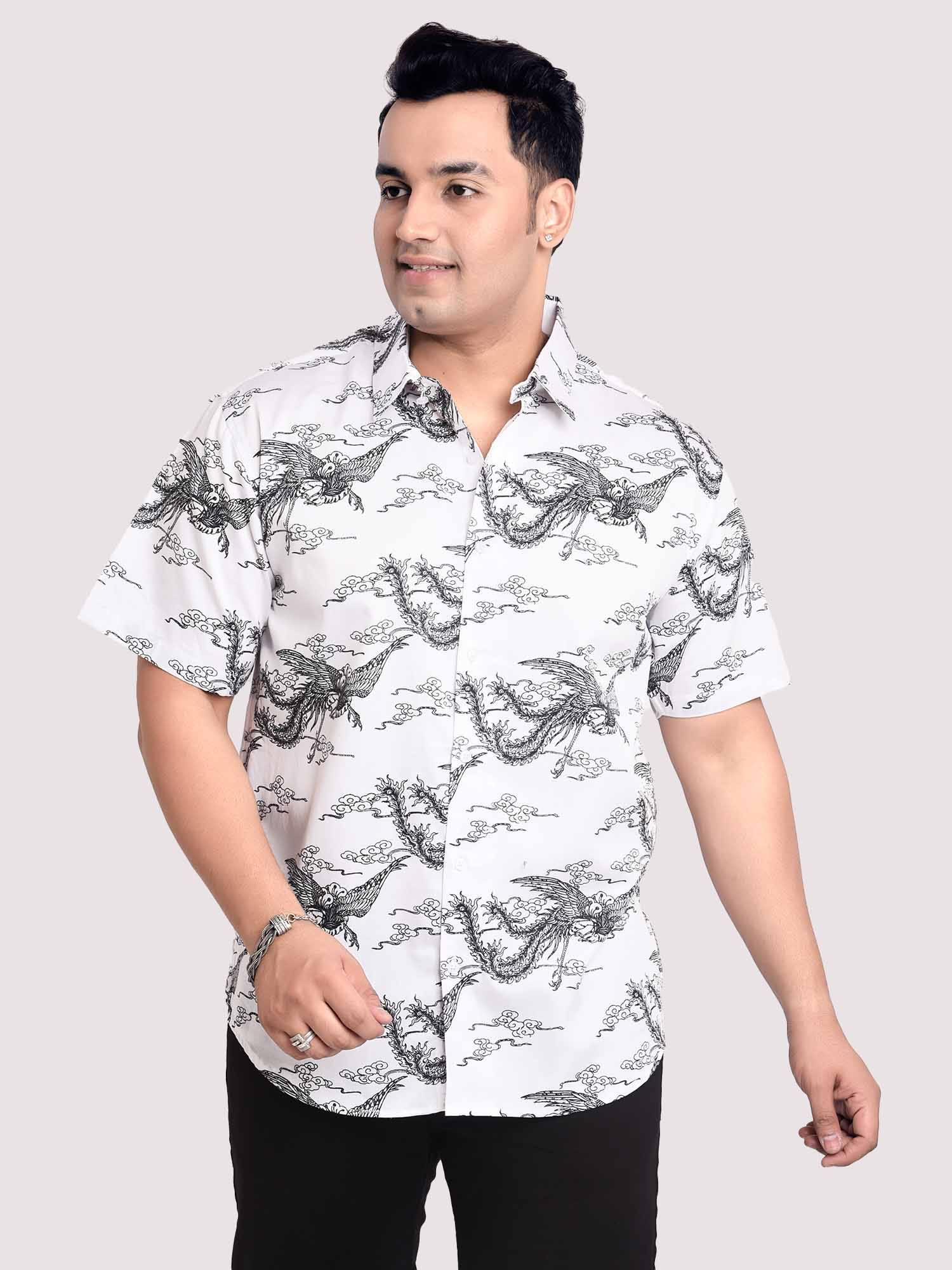 Oasis Of Imagination Digital Printed Shirt Men's Plus Size - Guniaa Fashions