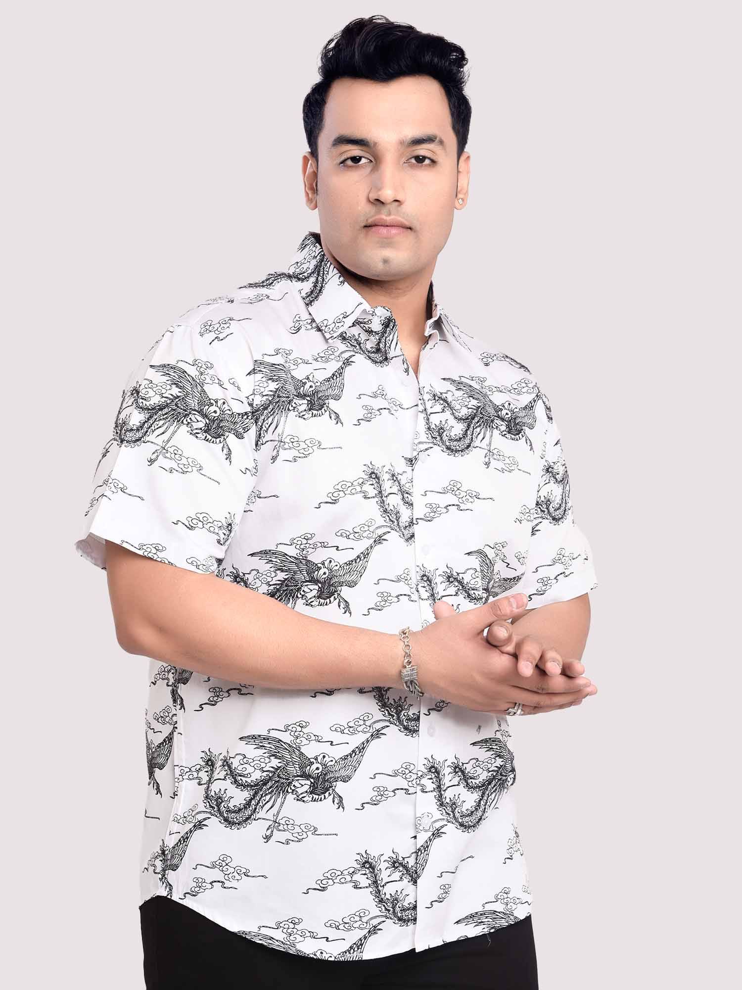 Oasis Of Imagination Digital Printed Shirt Men's Plus Size - Guniaa Fashions