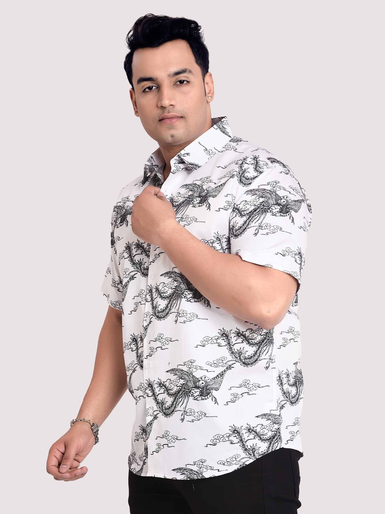 Oasis Of Imagination Digital Printed Shirt Men's Plus Size - Guniaa Fashions