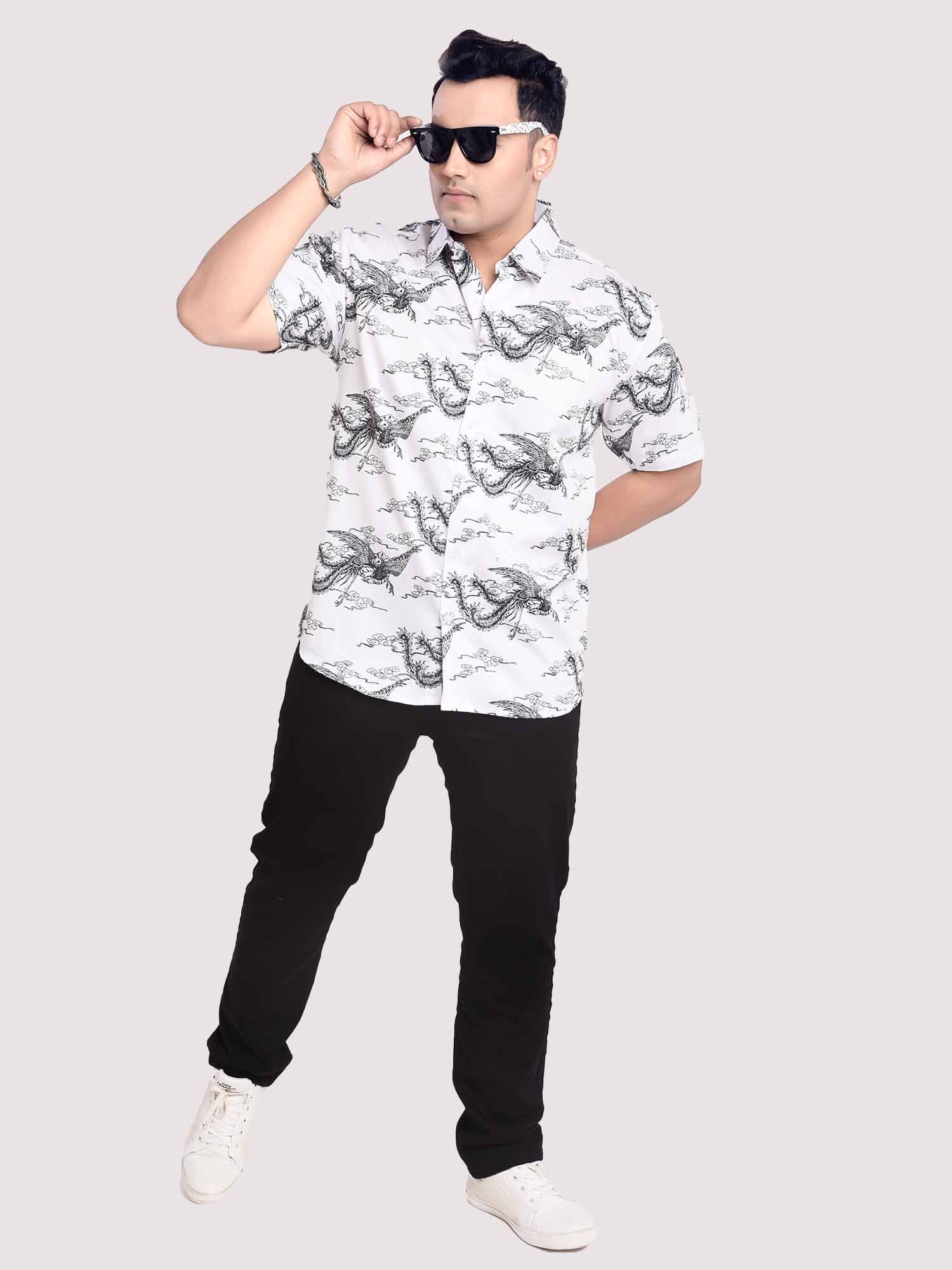 Oasis Of Imagination Digital Printed Shirt Men's Plus Size - Guniaa Fashions