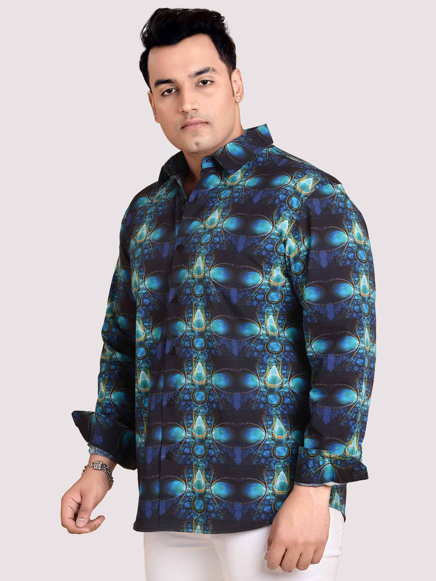 Opal Digital Printed Shirt Men's Plus Size - Guniaa Fashions