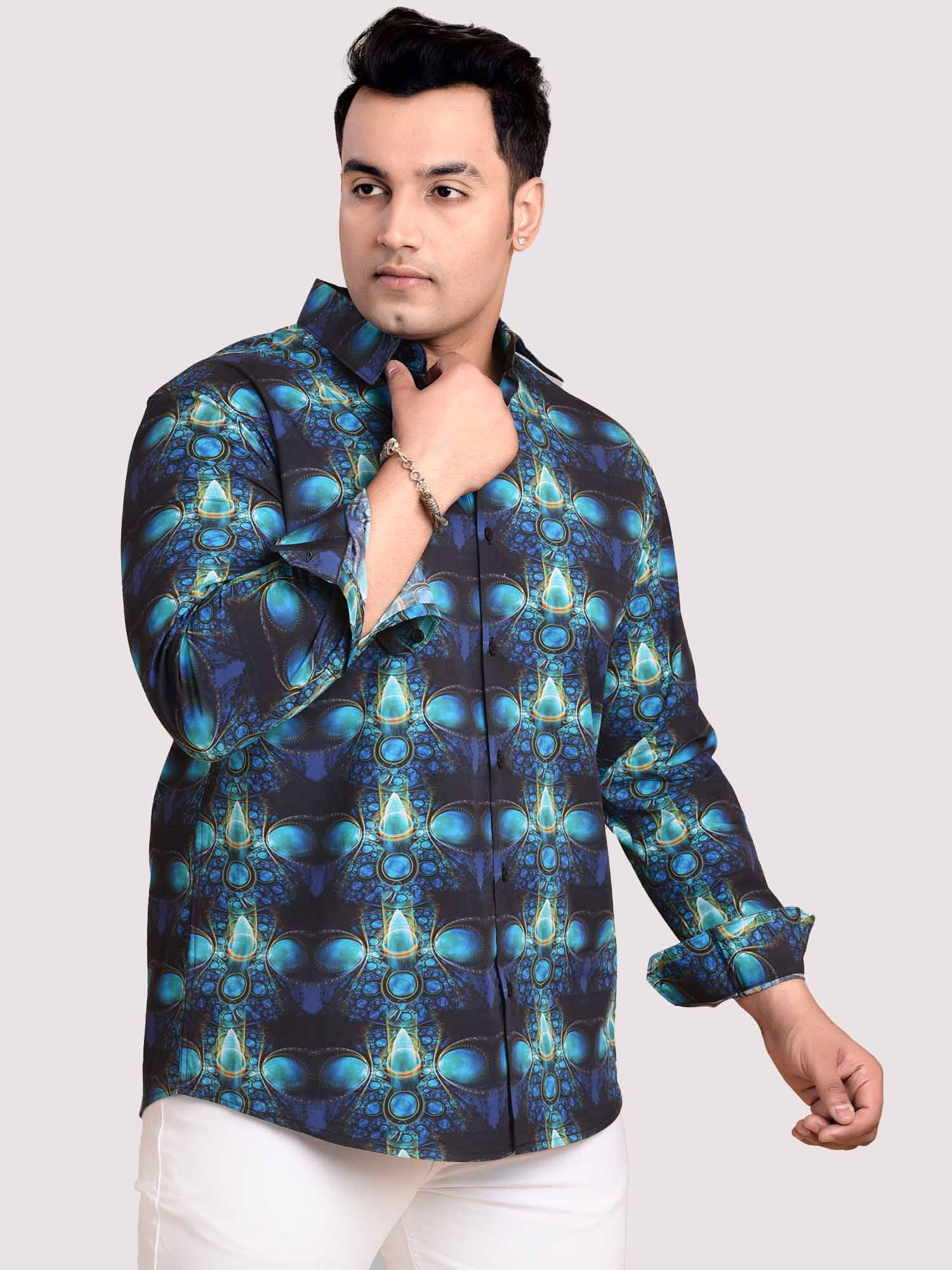 Opal Digital Printed Shirt Men's Plus Size - Guniaa Fashions