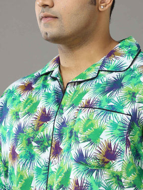 Palm Leaf Half Sleeve Co-Ords - Guniaa Fashions