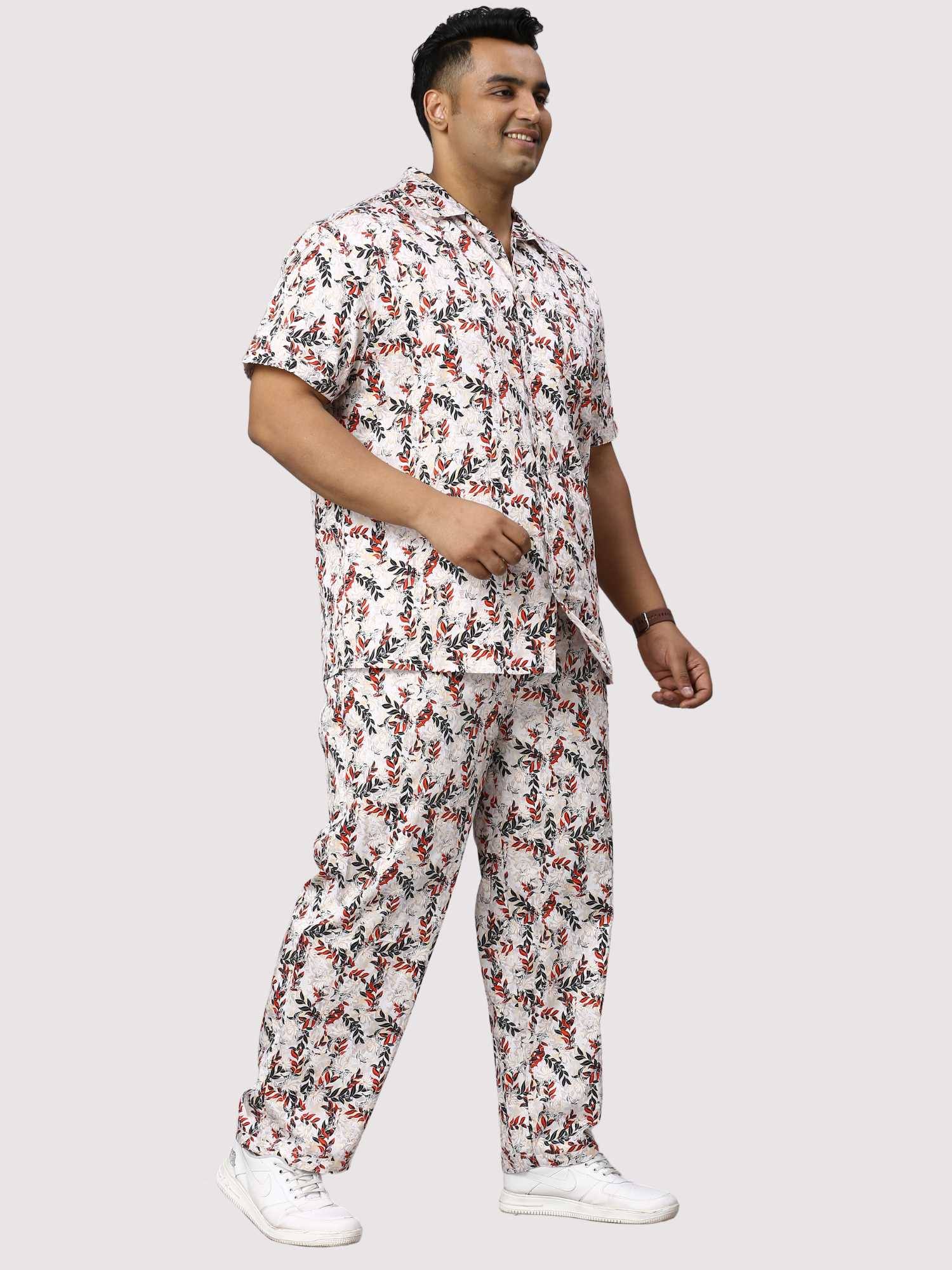 Petal Wand Digital Printed Full Co-Ords Men's Plus Size - Guniaa Fashions