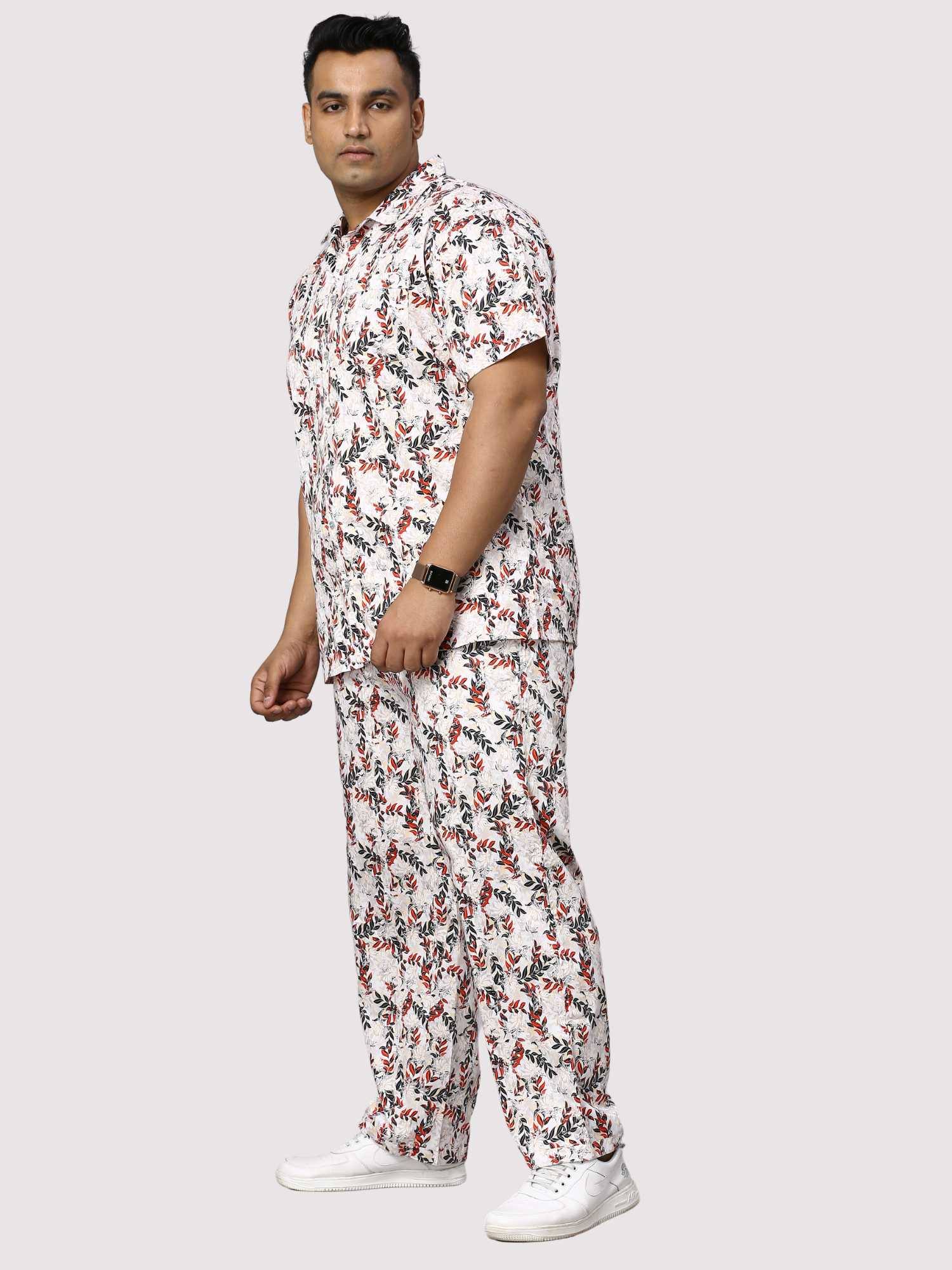 Petal Wand Digital Printed Full Co-Ords Men's Plus Size - Guniaa Fashions