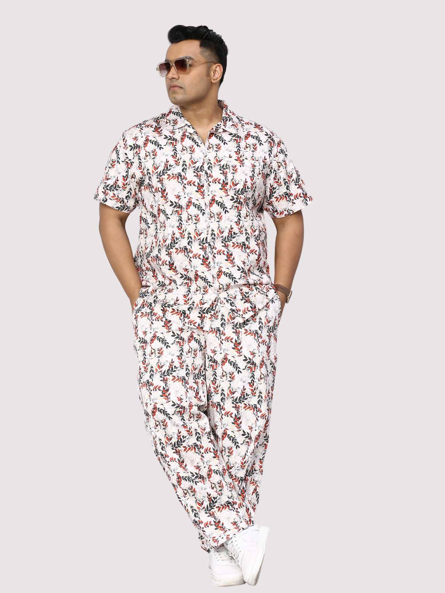 Petal Wand Digital Printed Full Co-Ords Men's Plus Size - Guniaa Fashions