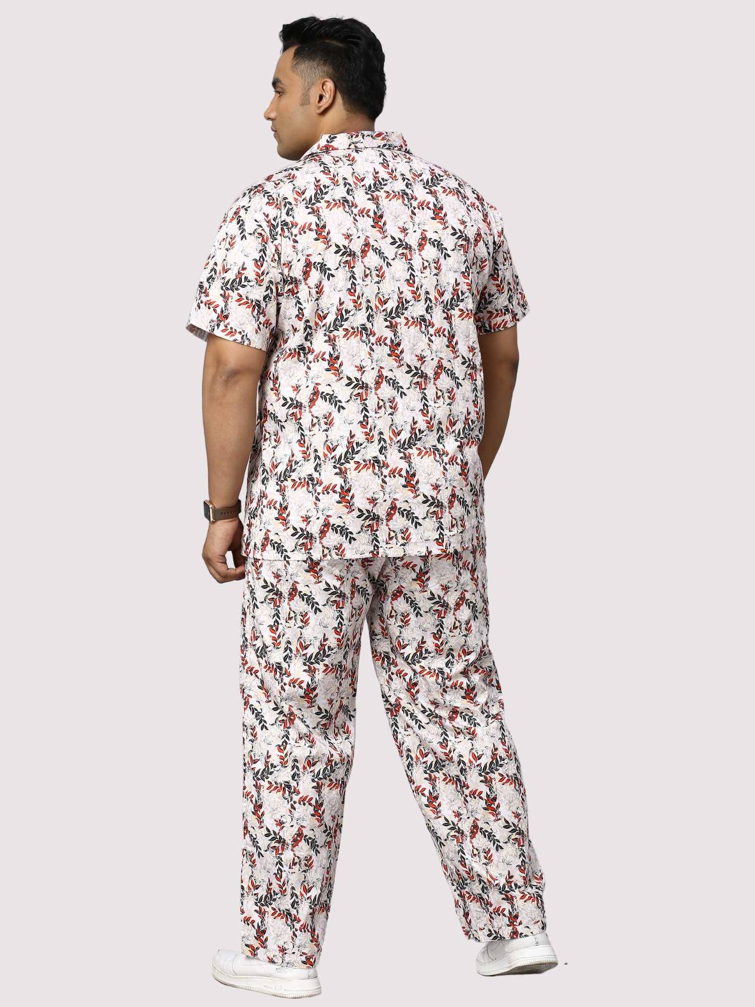 Petal Wand Digital Printed Full Co-Ords Men's Plus Size - Guniaa Fashions