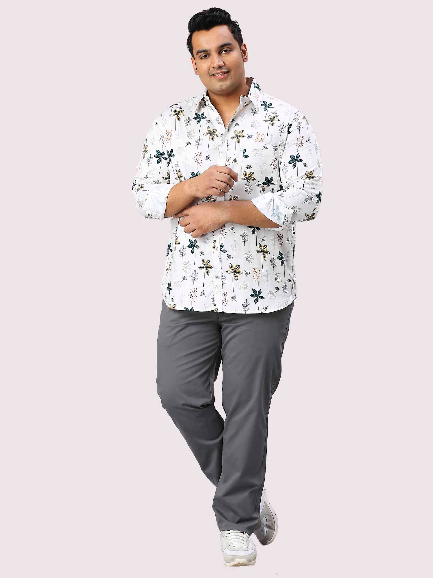 Posy Digital Printed Full Sleeve Shirt Men's Plus Size - Guniaa Fashions