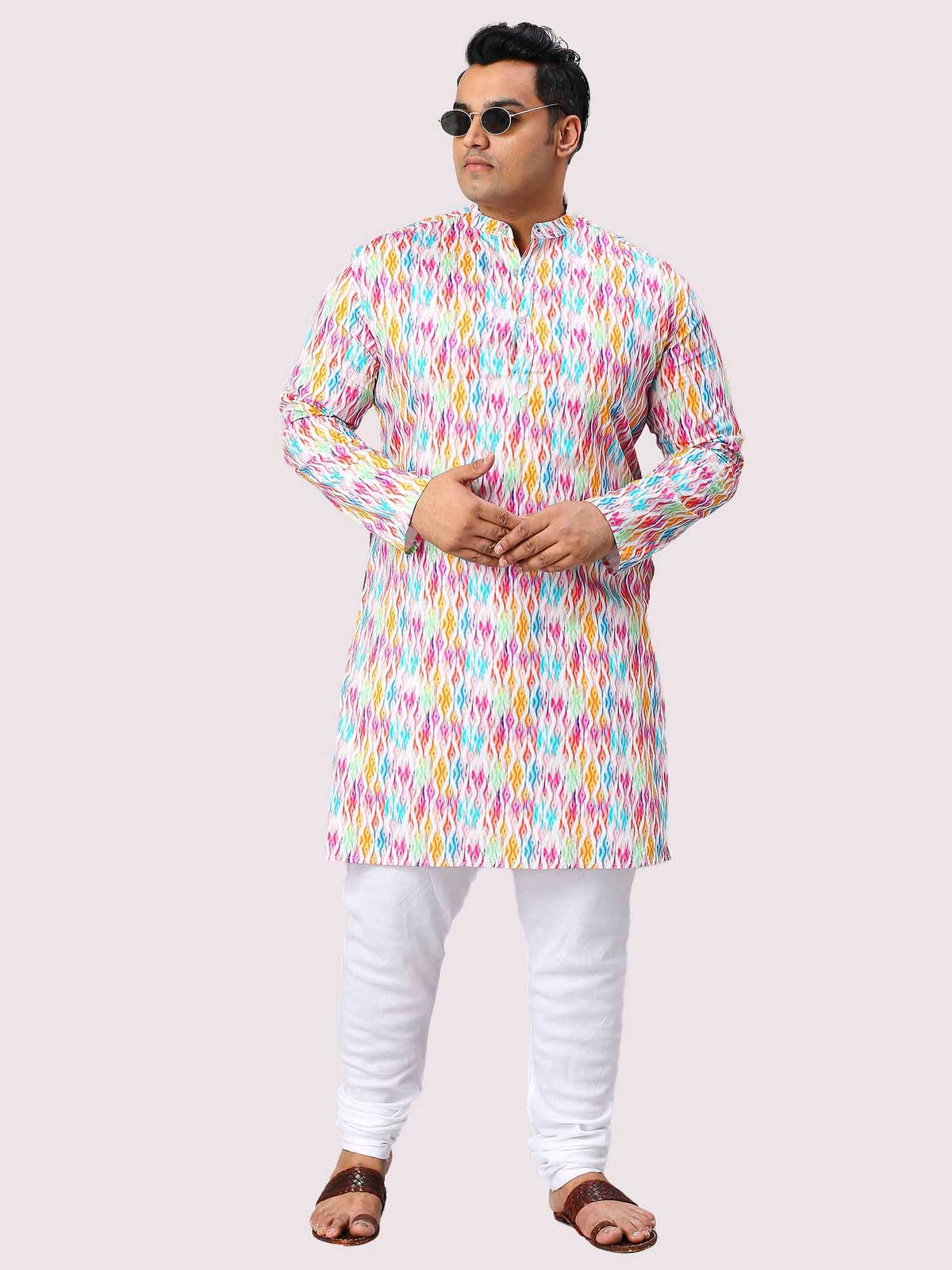 Raas Digital Printed Men's Plus Size Kurta - Guniaa Fashions