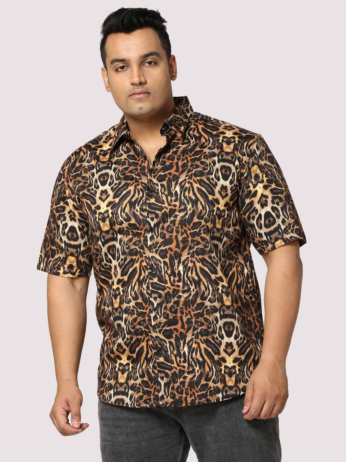 Rage Digital Printed Half Shirt Men's Plus Size - Guniaa Fashions