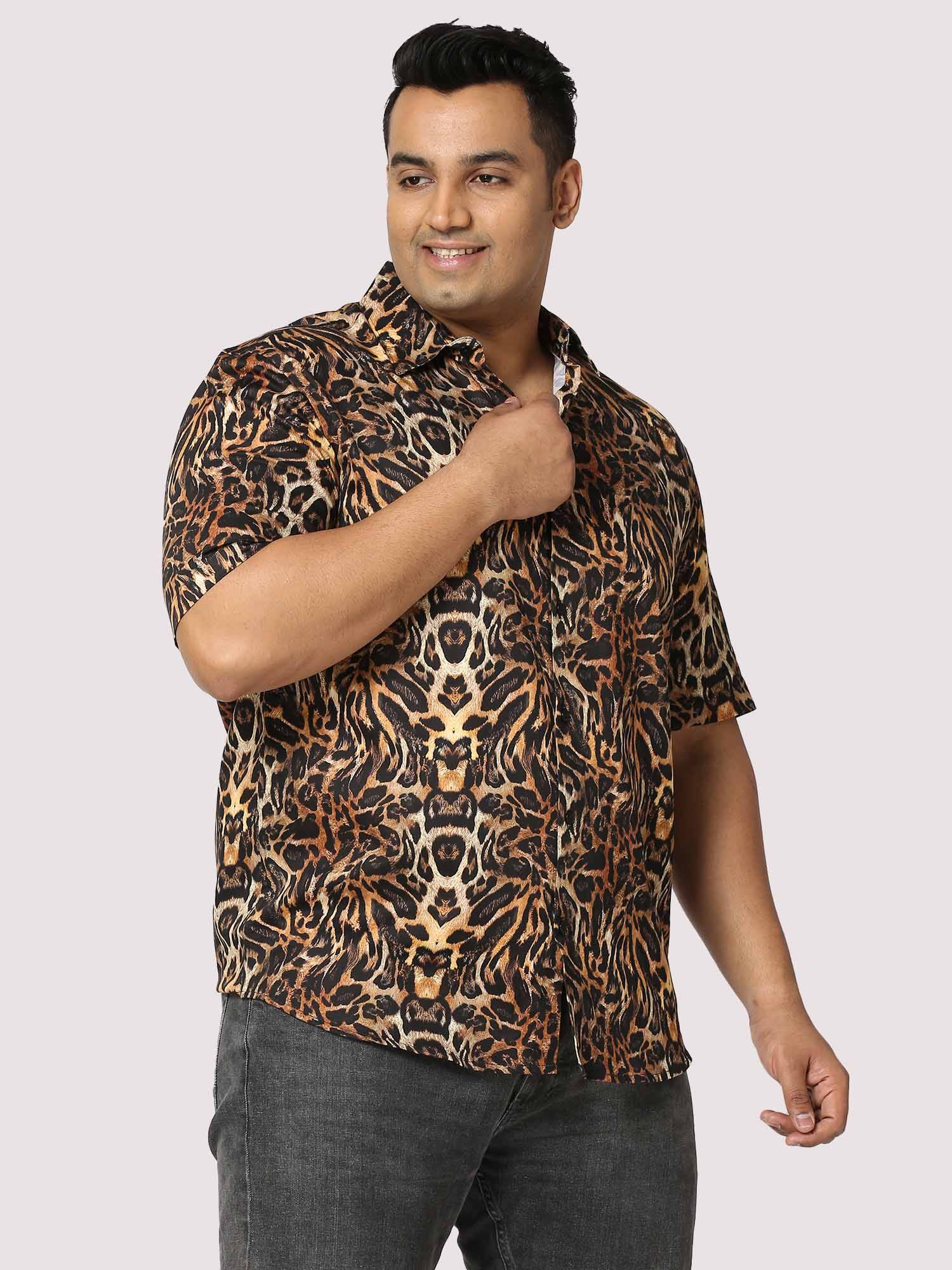 Rage Digital Printed Half Shirt Men's Plus Size - Guniaa Fashions