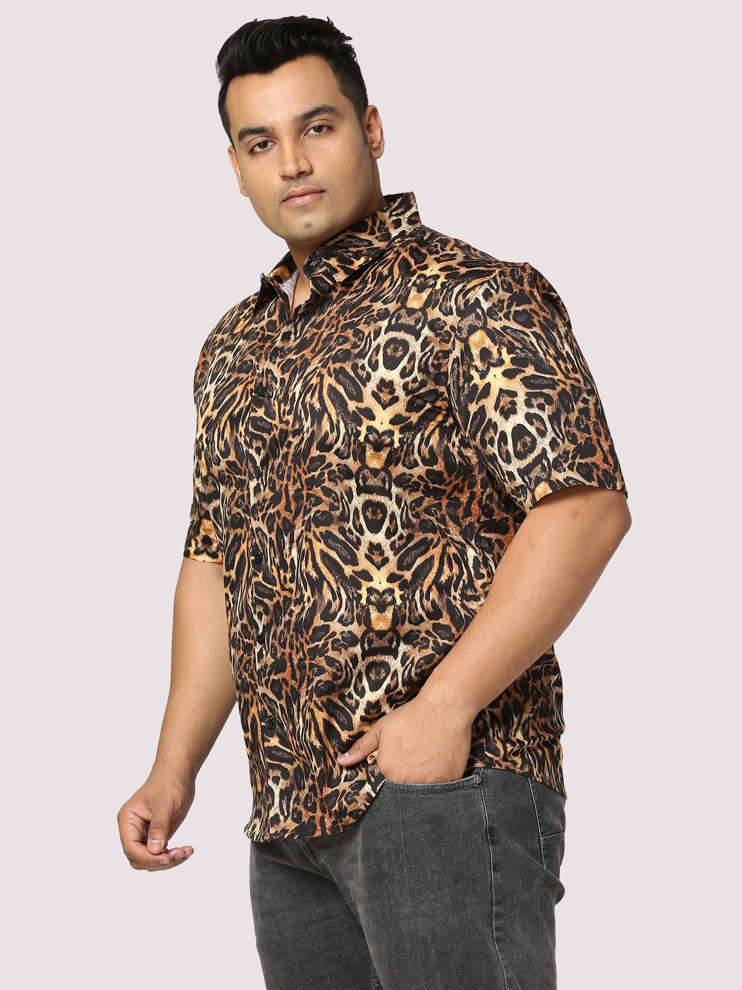 Rage Digital Printed Half Shirt Men's Plus Size - Guniaa Fashions