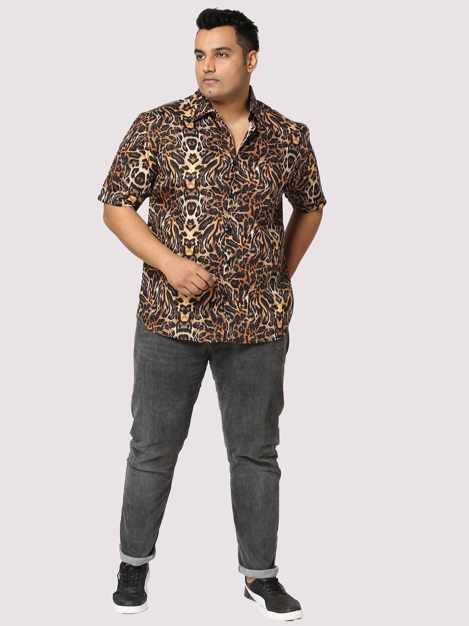 Rage Digital Printed Half Shirt Men's Plus Size - Guniaa Fashions