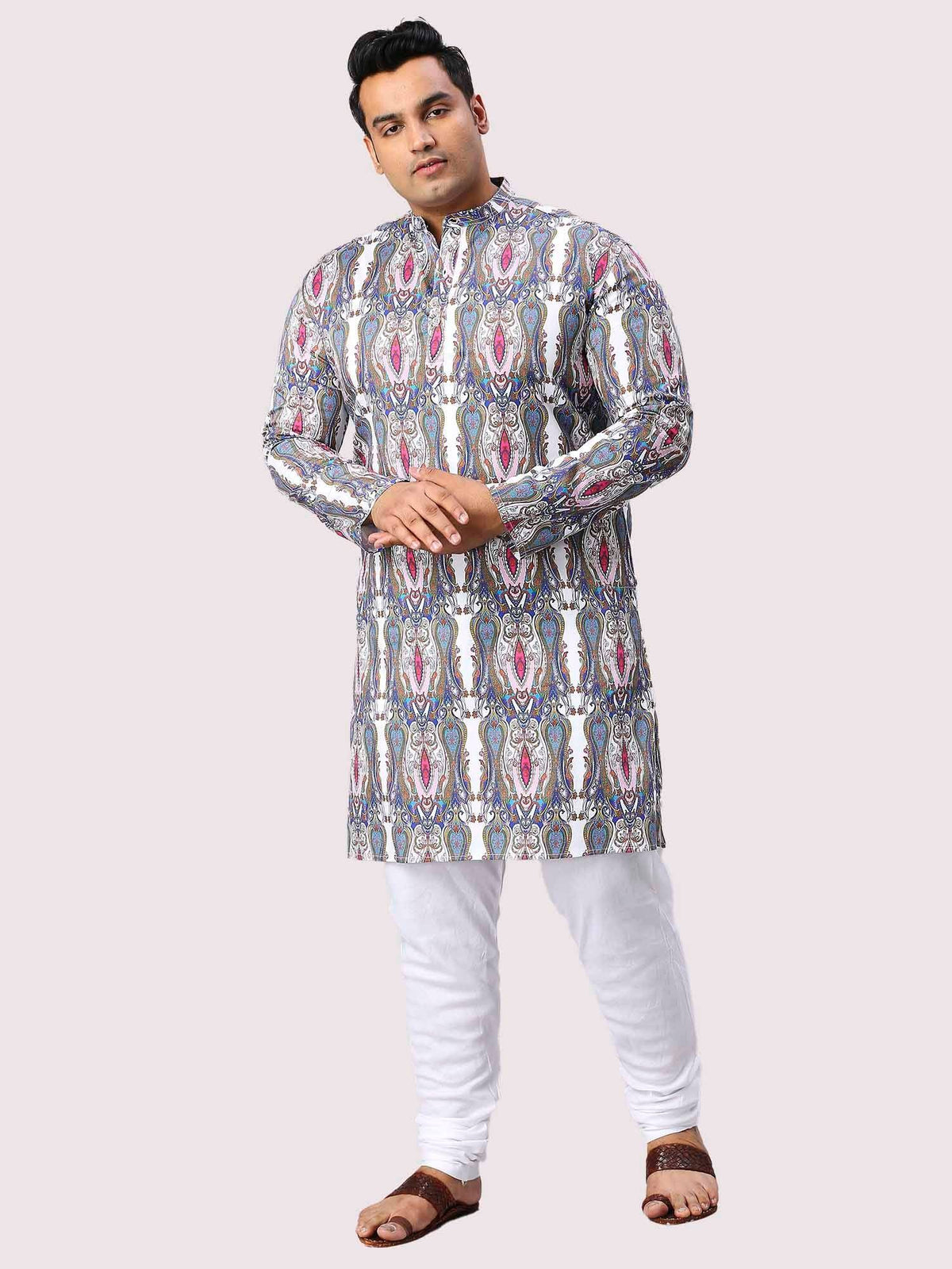 Regent Digital Printed Men's Plus Size Kurta - Guniaa Fashions