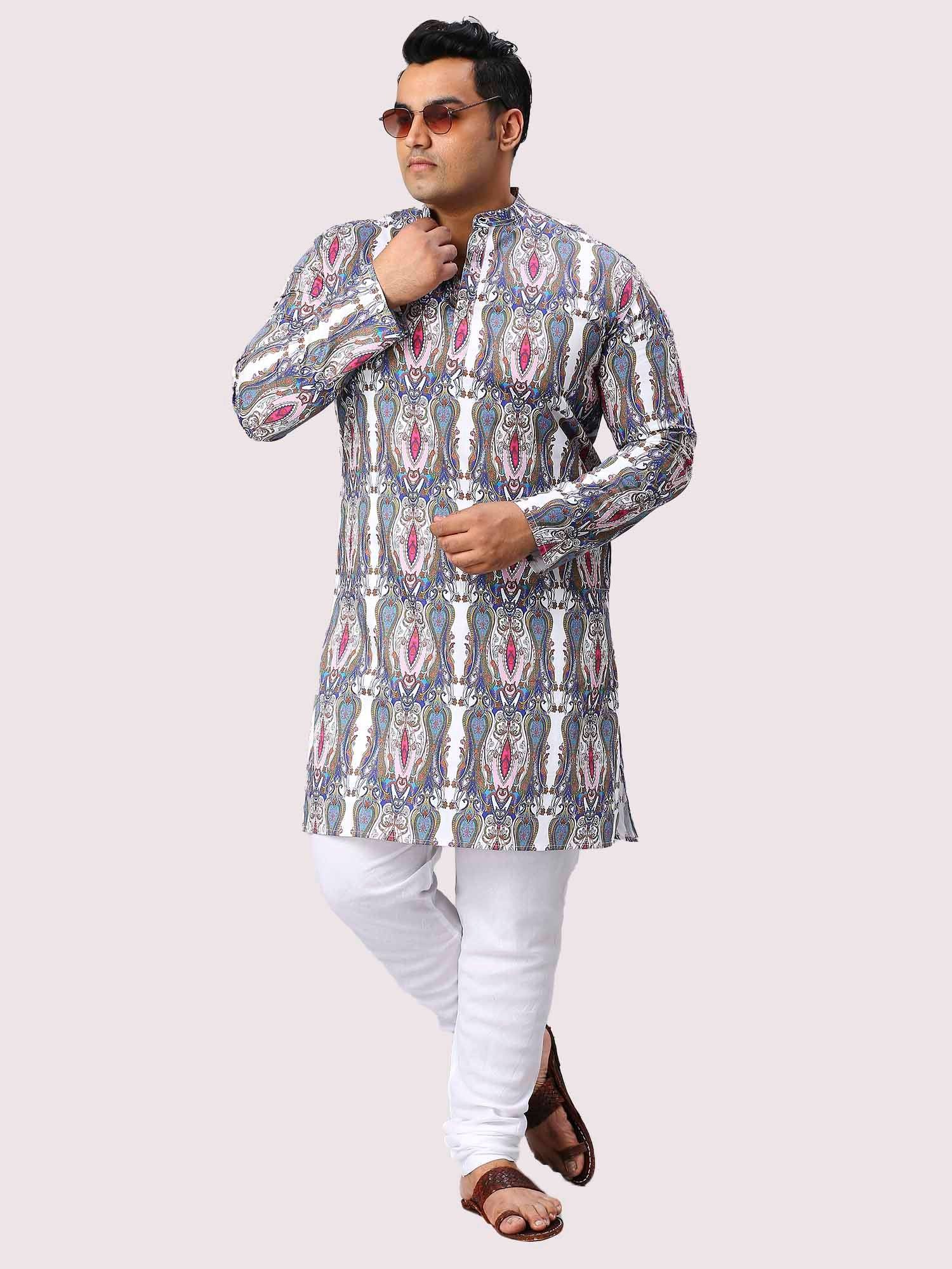 Regent Digital Printed Men's Plus Size Kurta - Guniaa Fashions