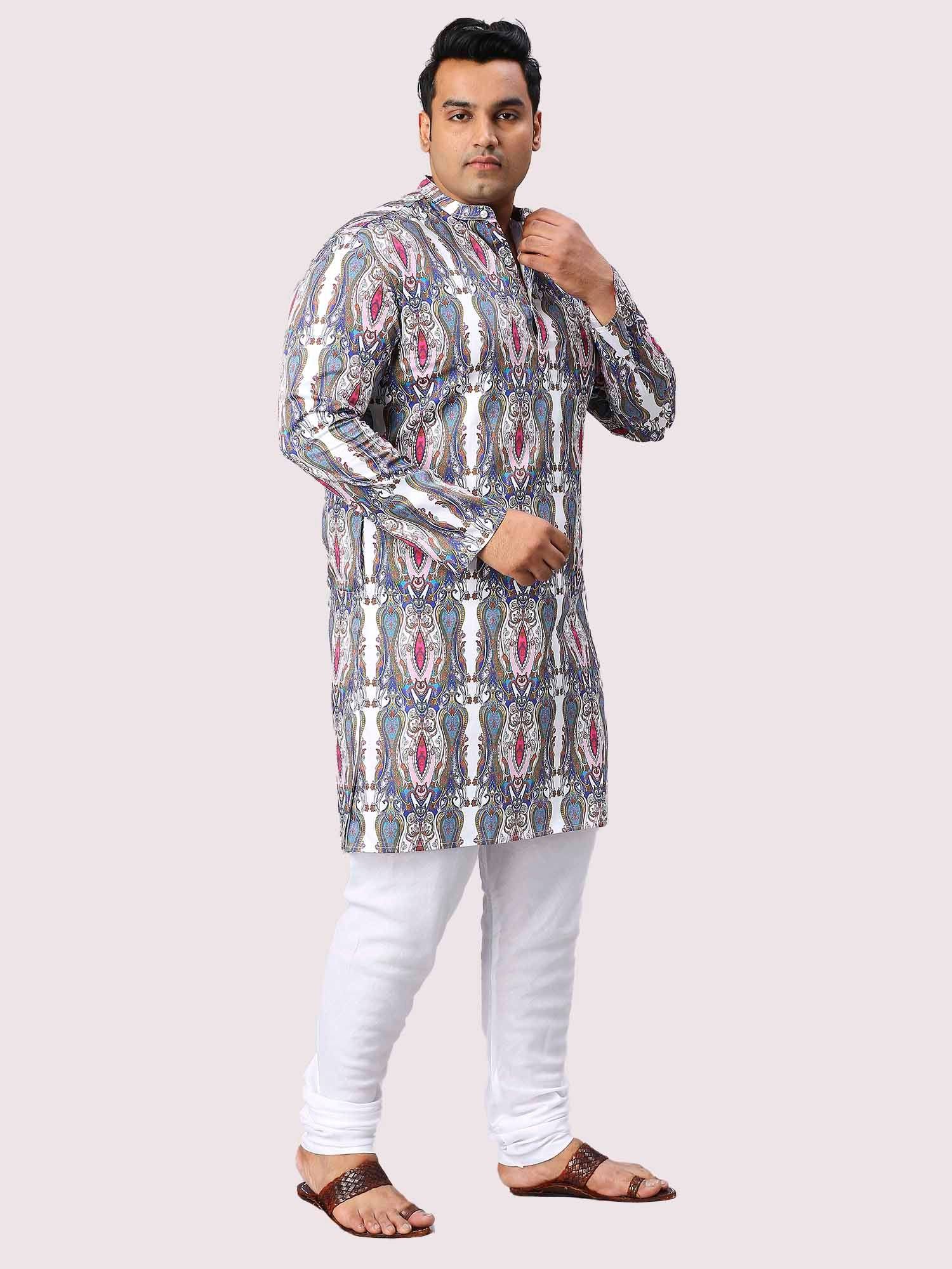 Regent Digital Printed Men's Plus Size Kurta - Guniaa Fashions