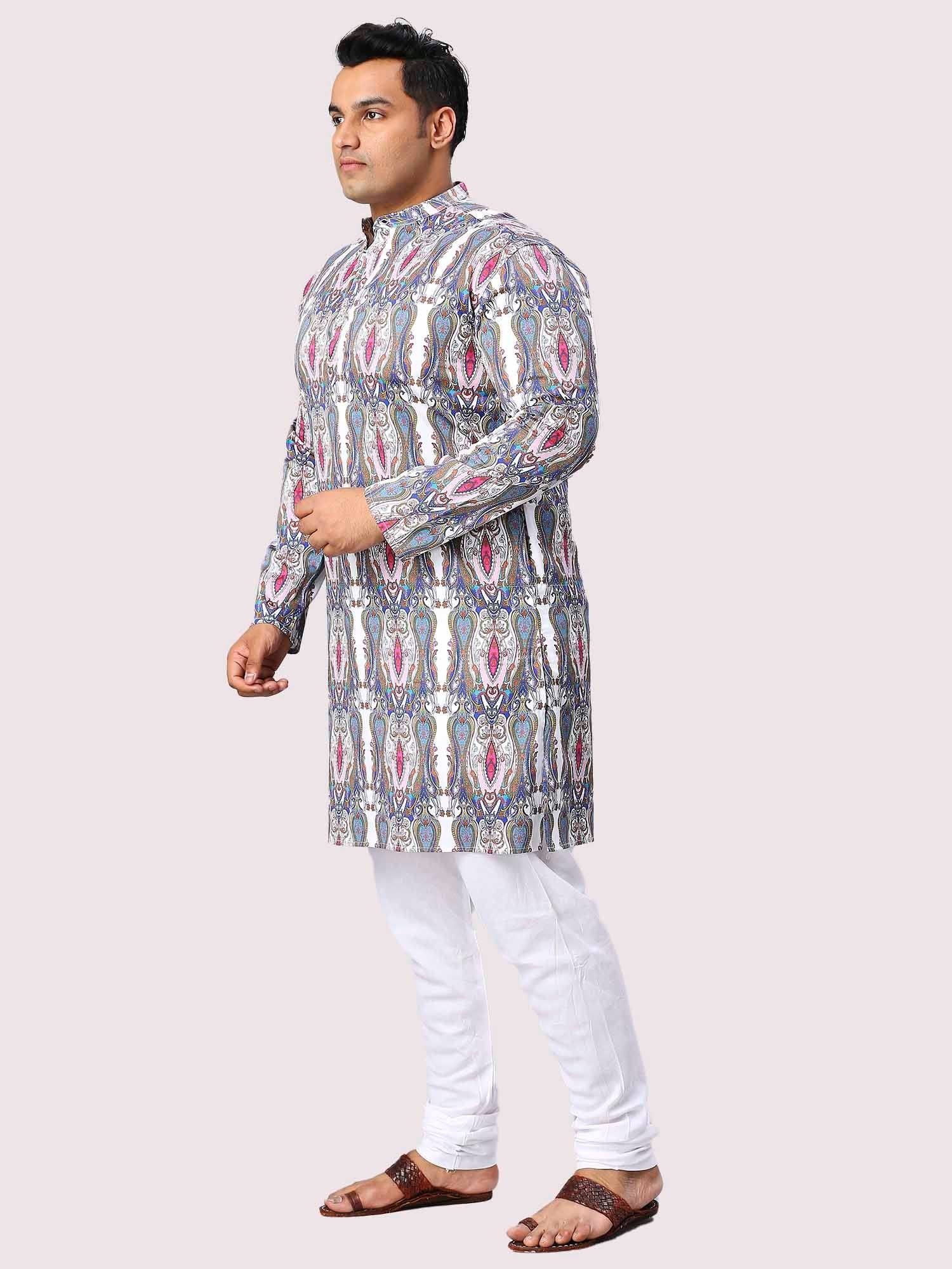 Regent Digital Printed Men's Plus Size Kurta - Guniaa Fashions