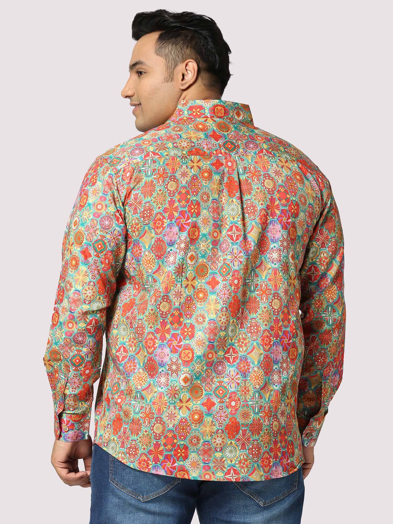 Repose Digital Printed Full Sleeve Men's Plus Size - Guniaa Fashions